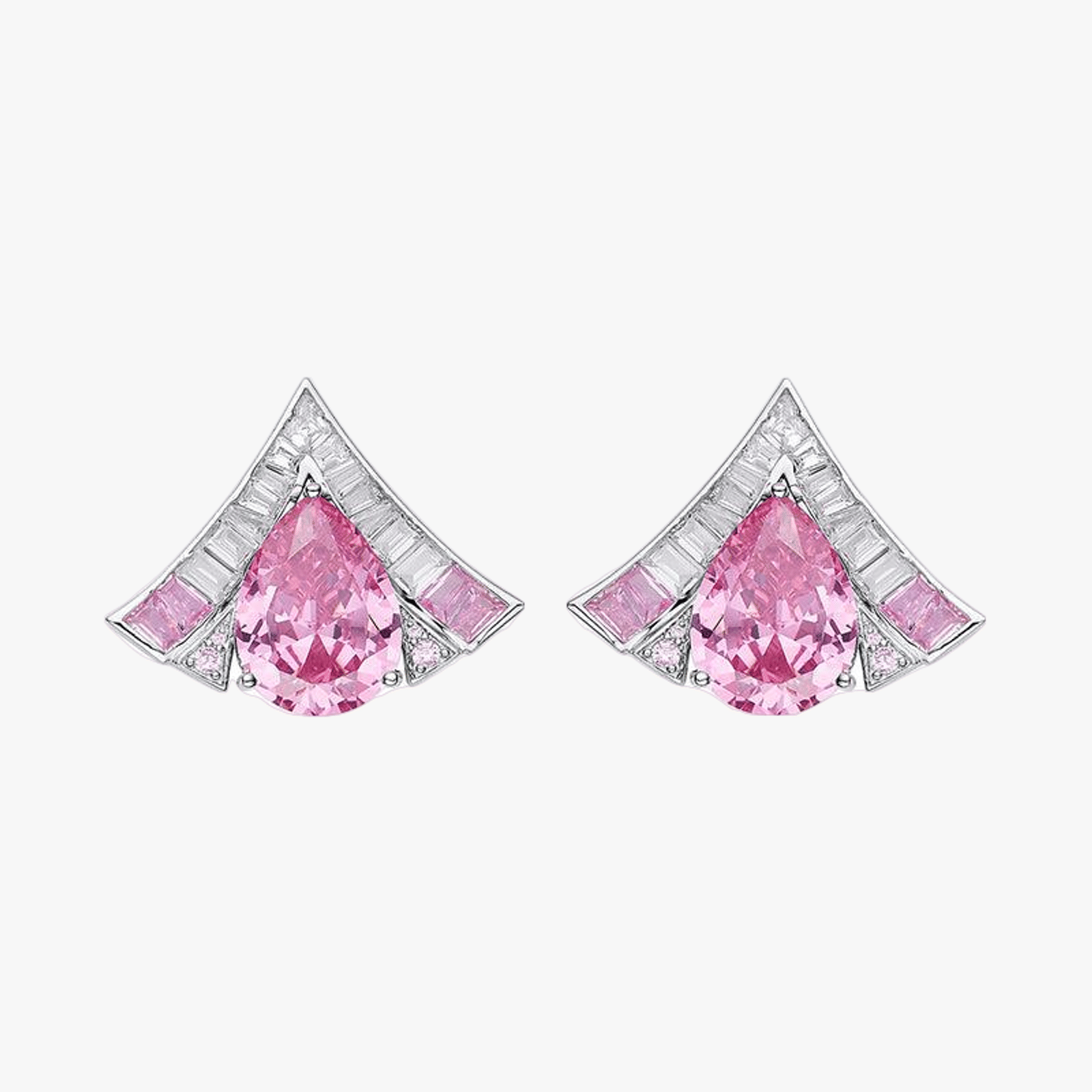 Brigette Earrings (Pink) (Final Sale) in Pink made by Nana Jacqueline