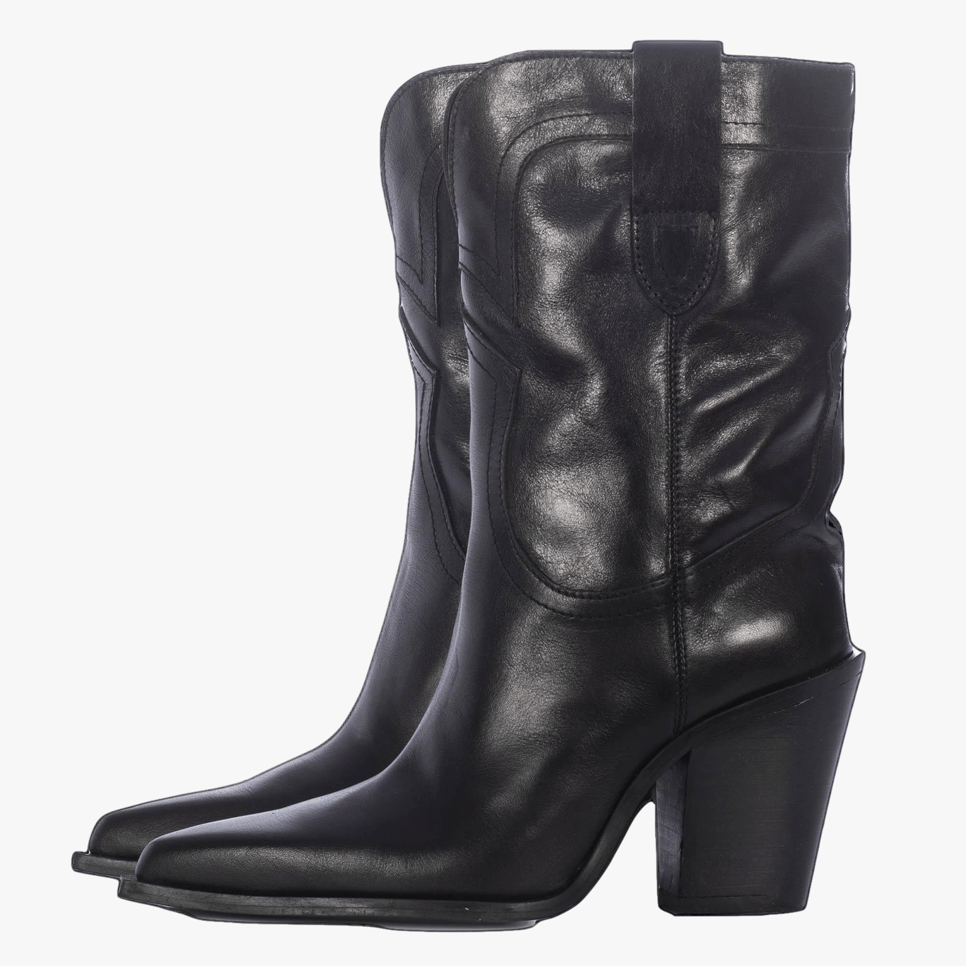 HELGA BLACK WESTERN BOOTS made by Toral