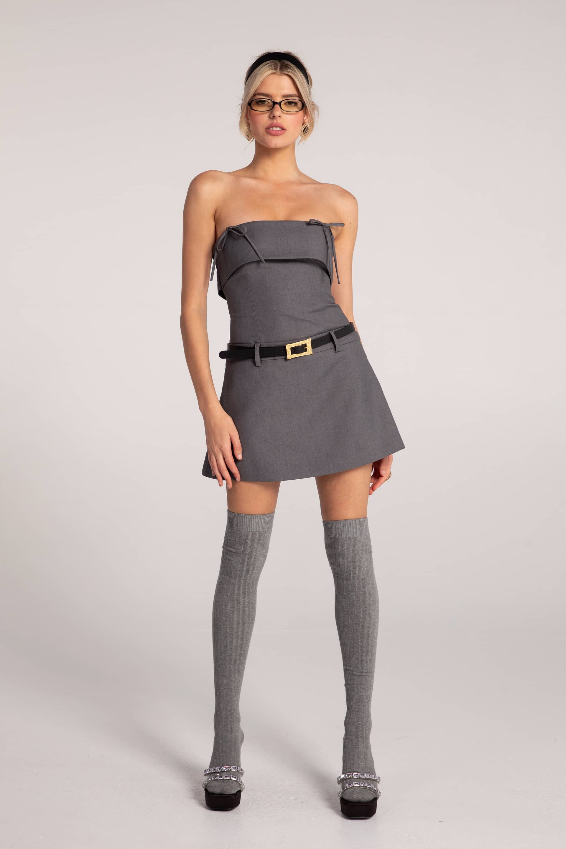 Ashley Dress (Grey) made by Nana Jacqueline