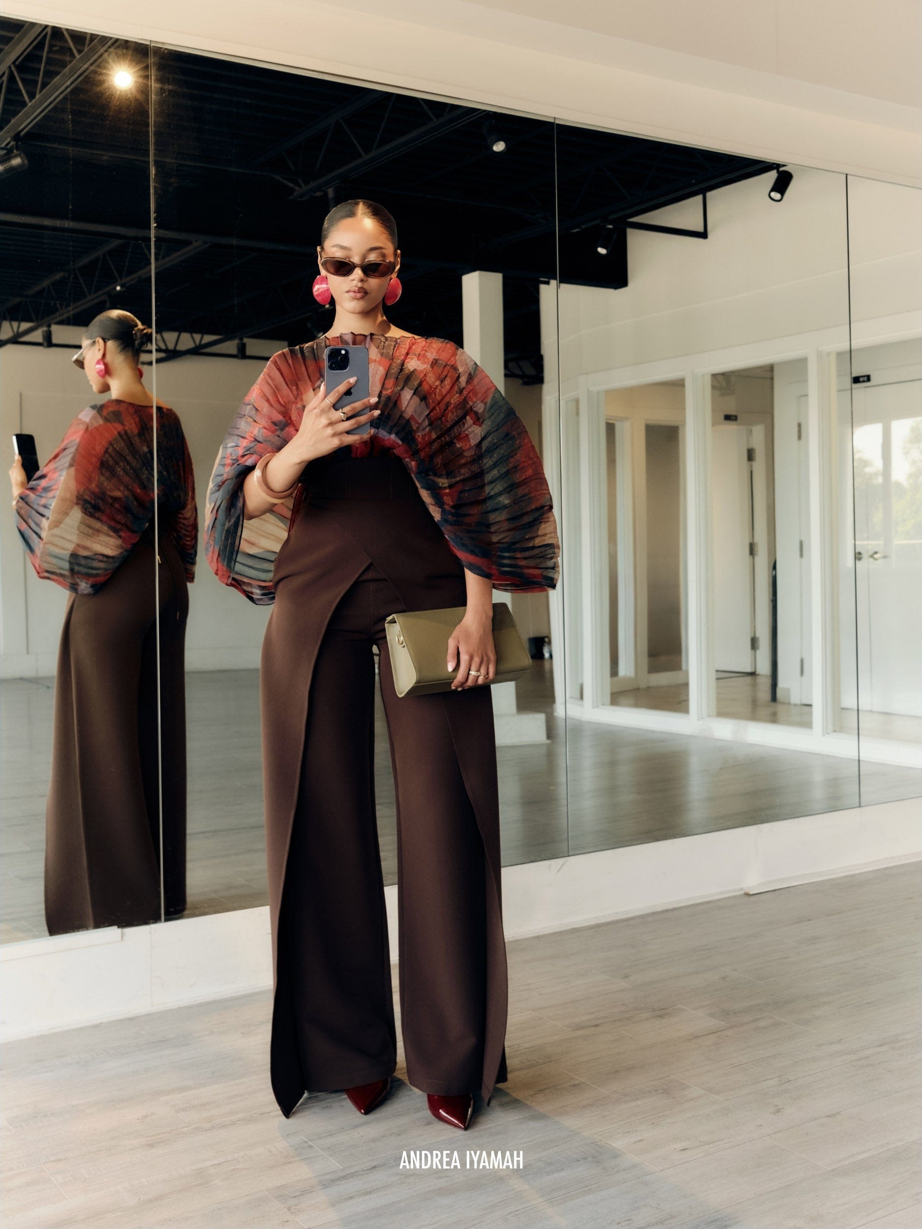 VIRA PANTS - COFFEE made by Andrea Iyamah