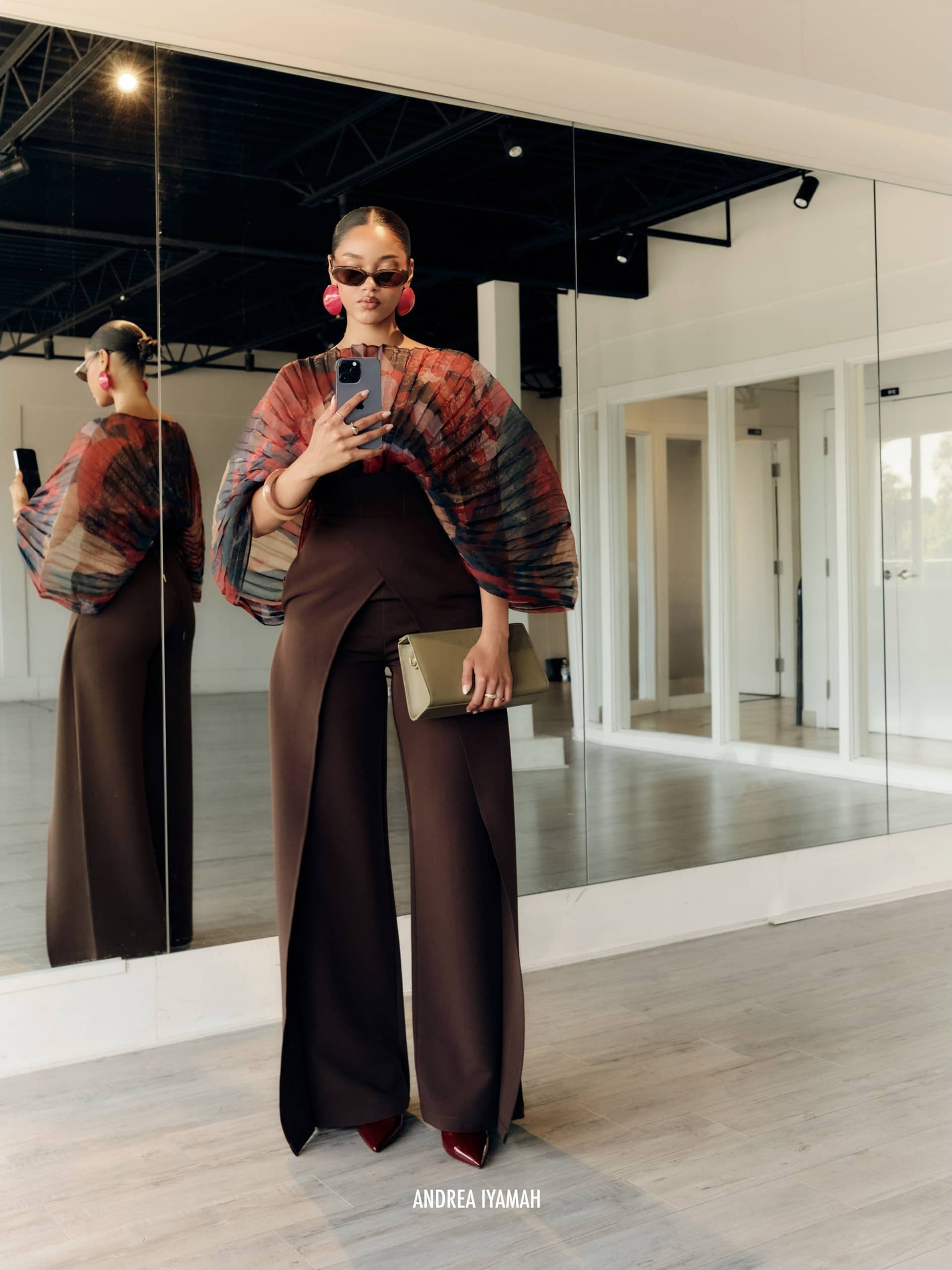 VIRA PANTS - COFFEE made by Andrea Iyamah