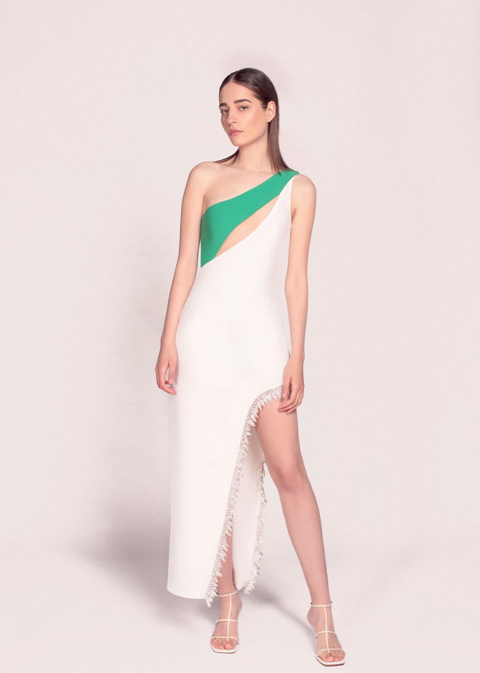 Leyla crystal embellished midi dress made by Monika Dimova