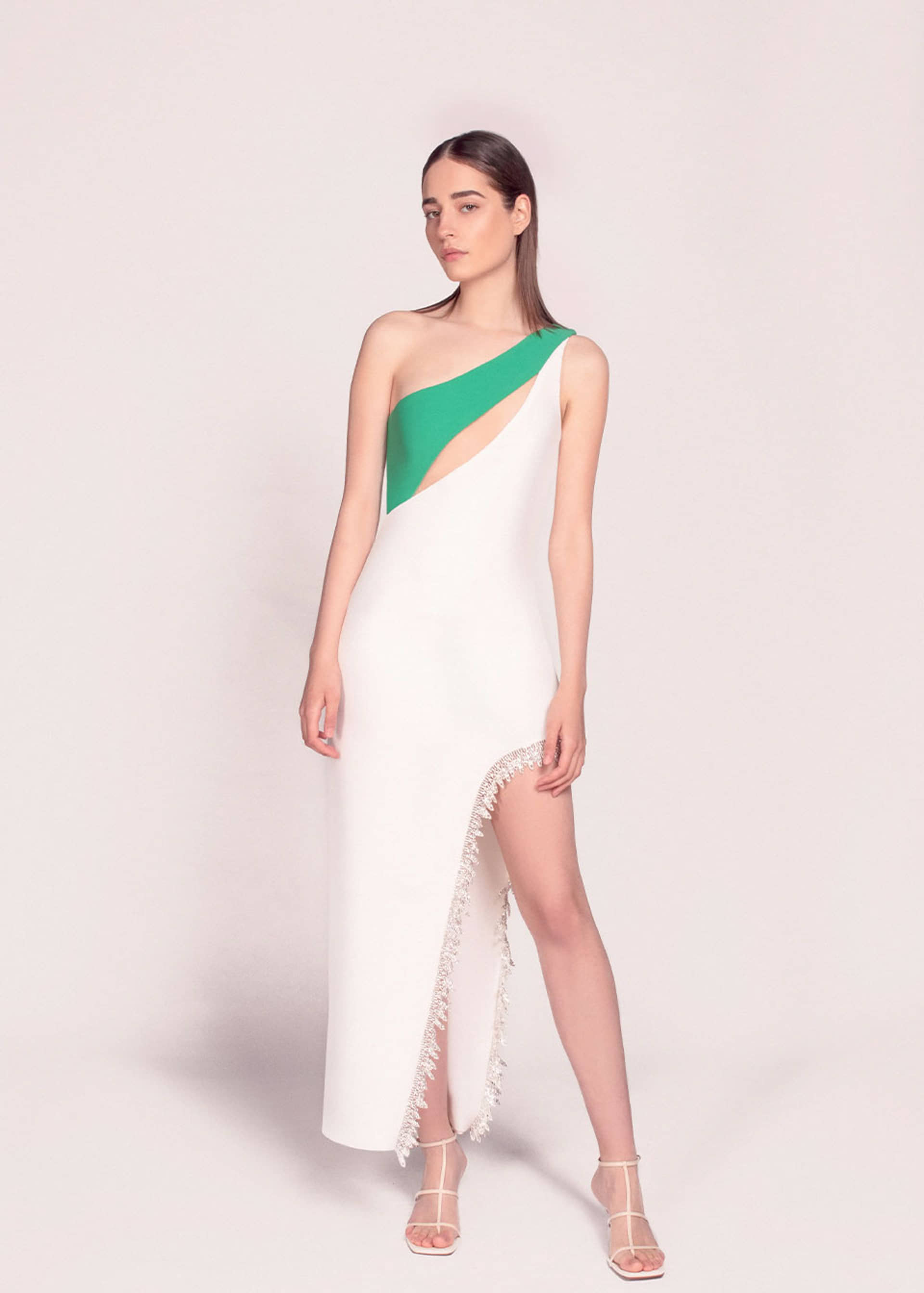 Leyla crystal embellished midi dress made by Monika Dimova