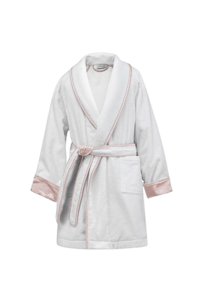 Brimmy Silk Terry Kid's Robe in Baby Pink made by MANITO