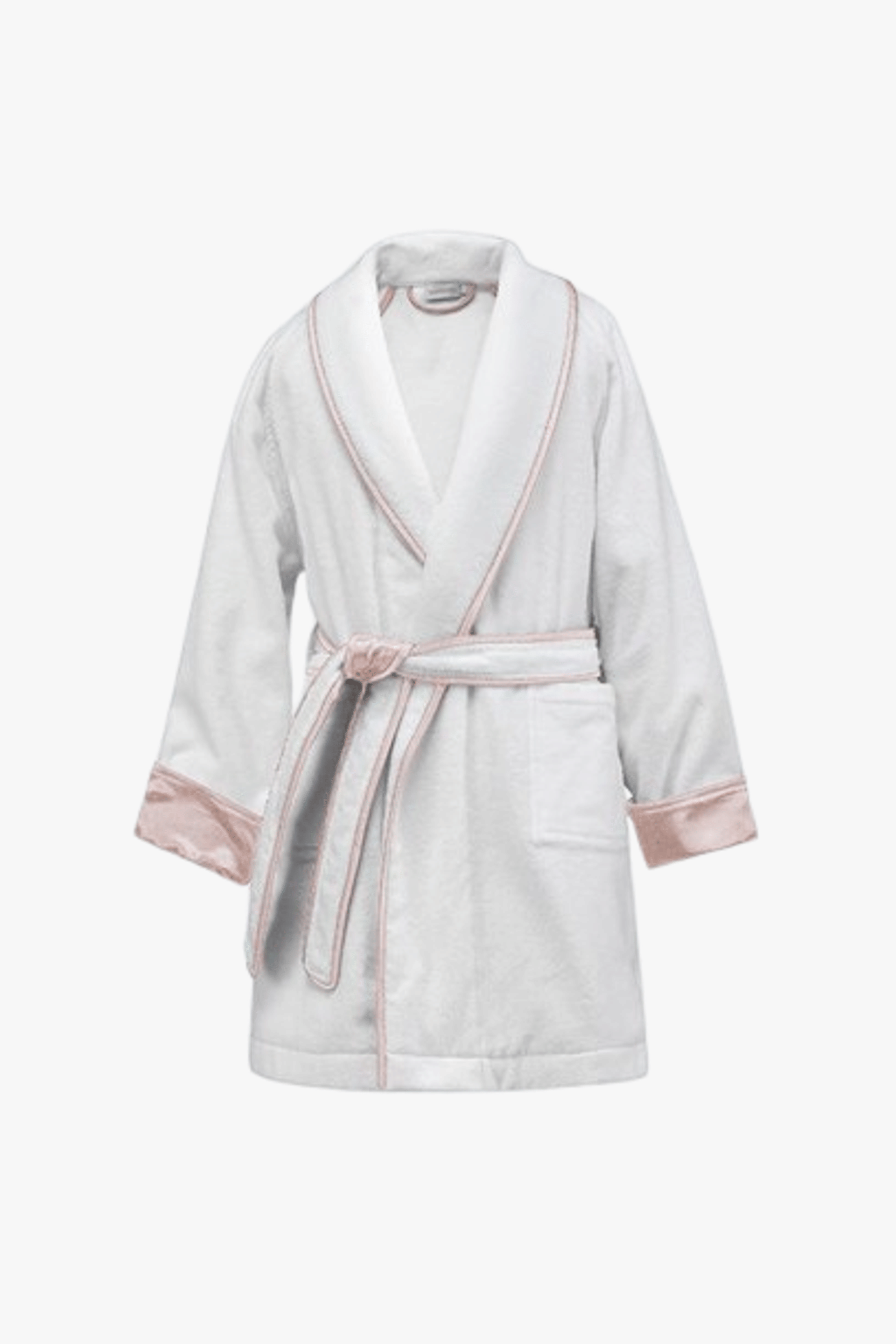 Brimmy Silk Terry Kid's Robe in Baby Pink made by MANITO