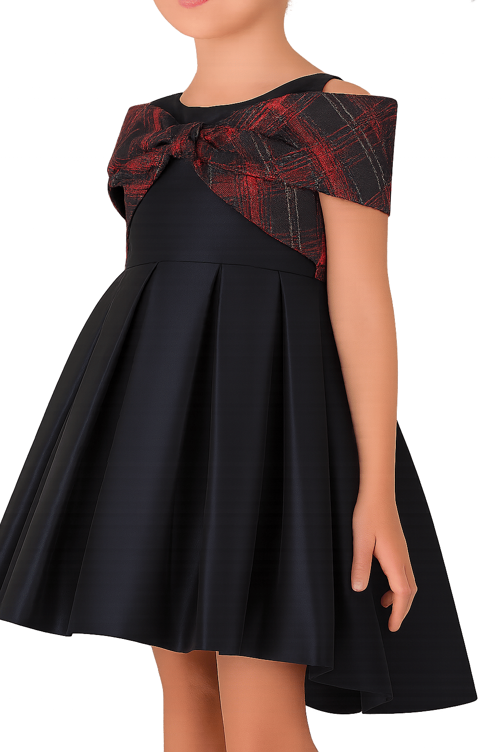 Checkered Bow Dress made by Mama Luma