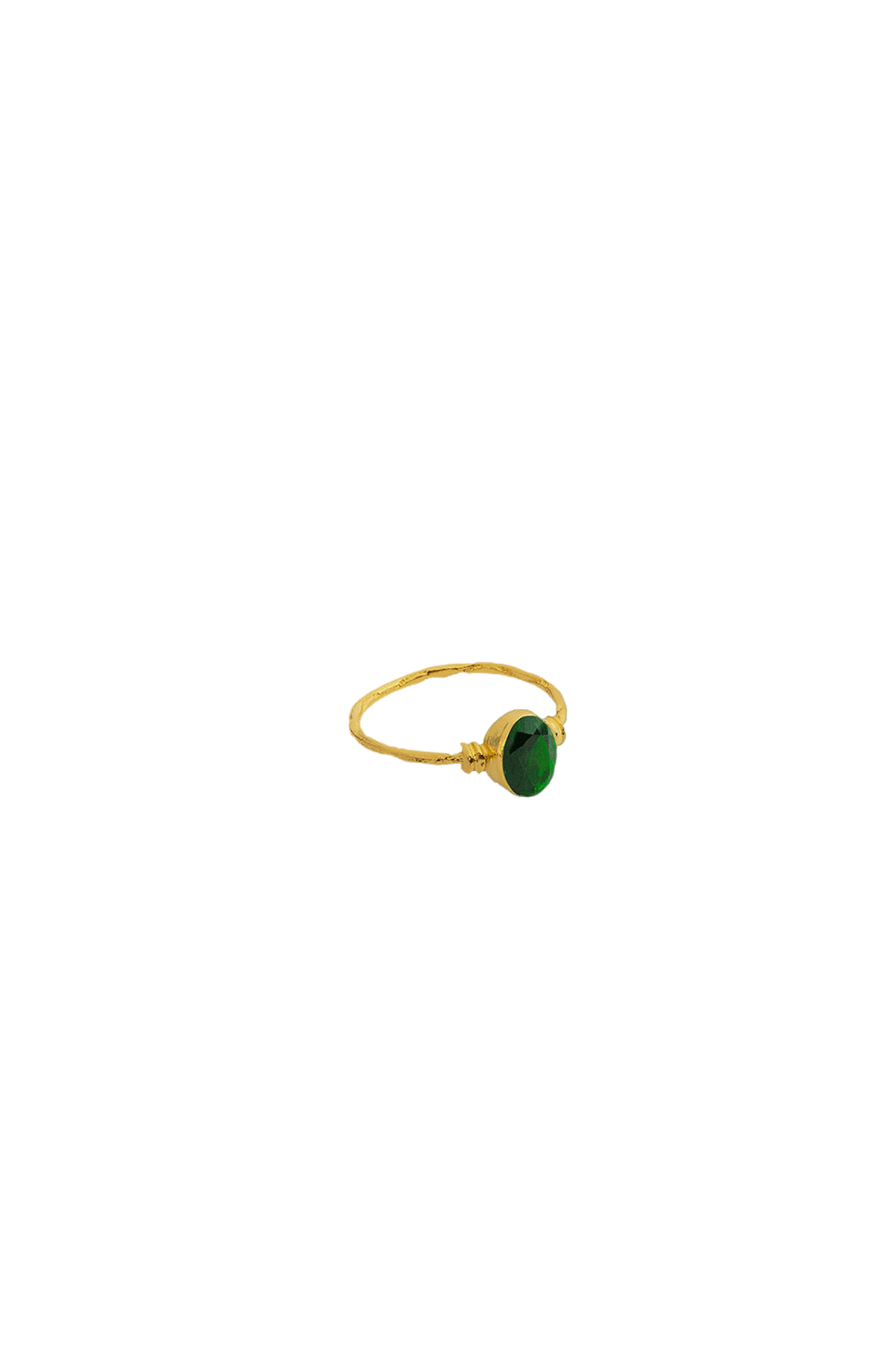 Emerald Gold Ring made by Lora Istanbul