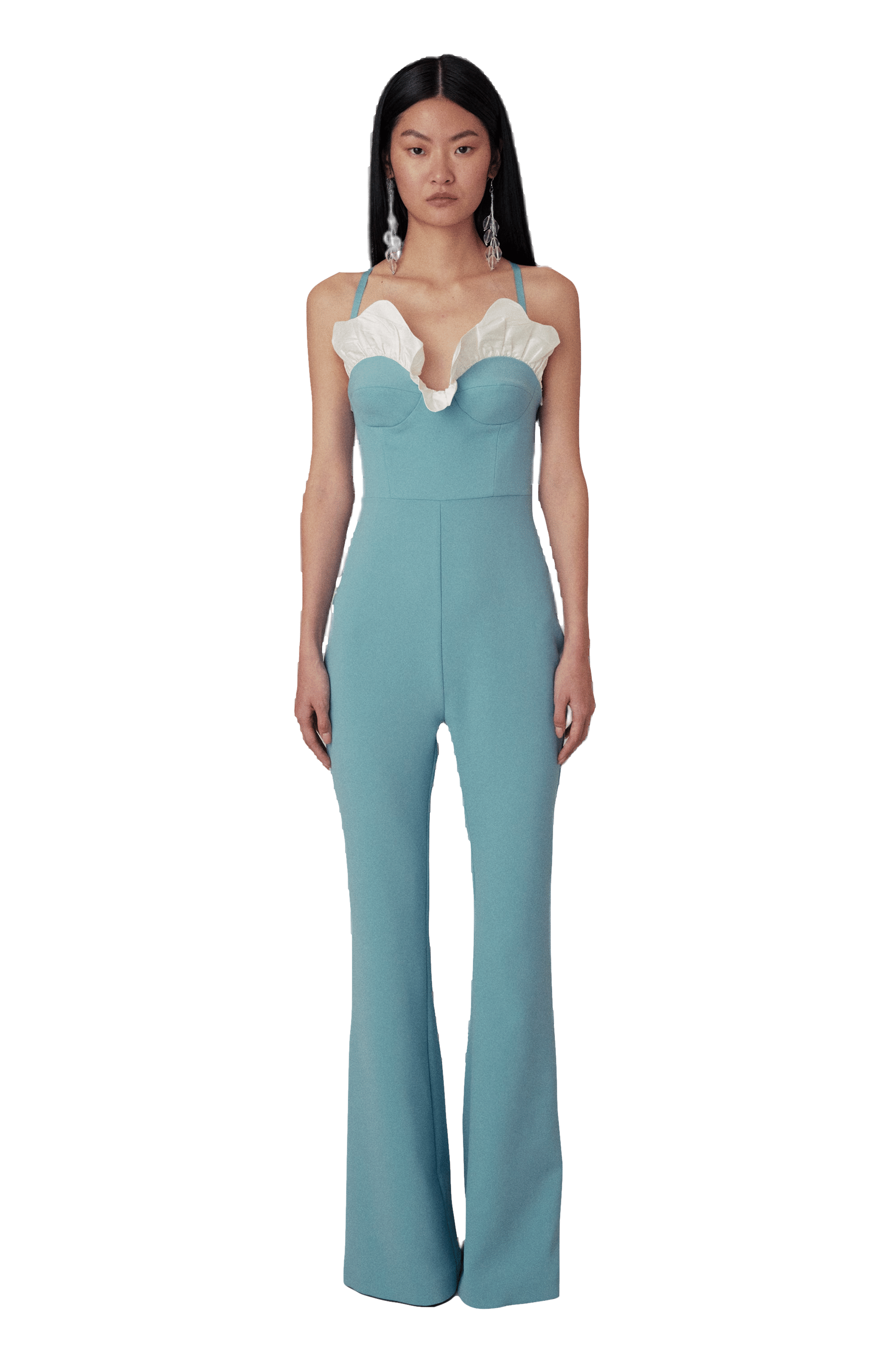Roma Light Blue Jumpsuit in Blue made by Filiarmi