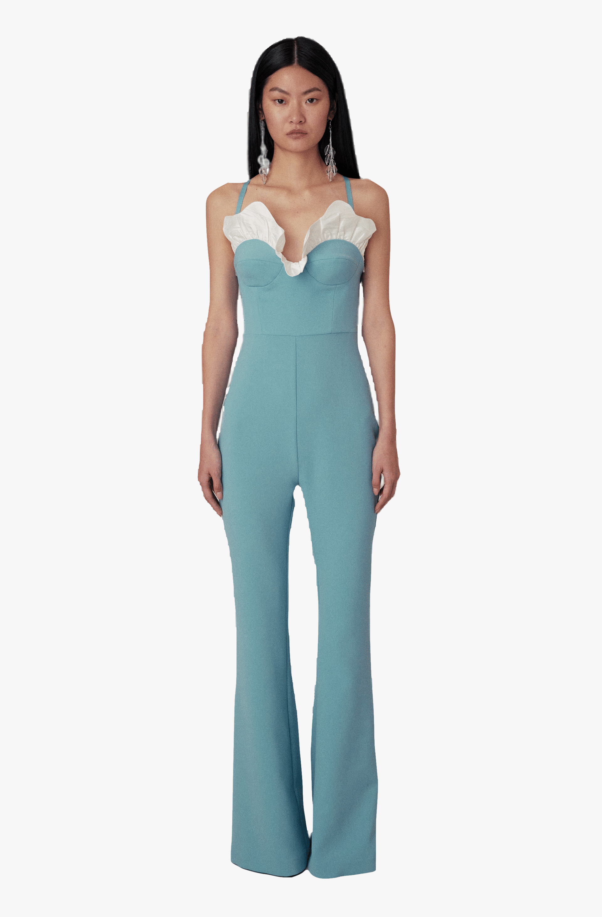 Roma Light Blue Jumpsuit in Blue made by Filiarmi