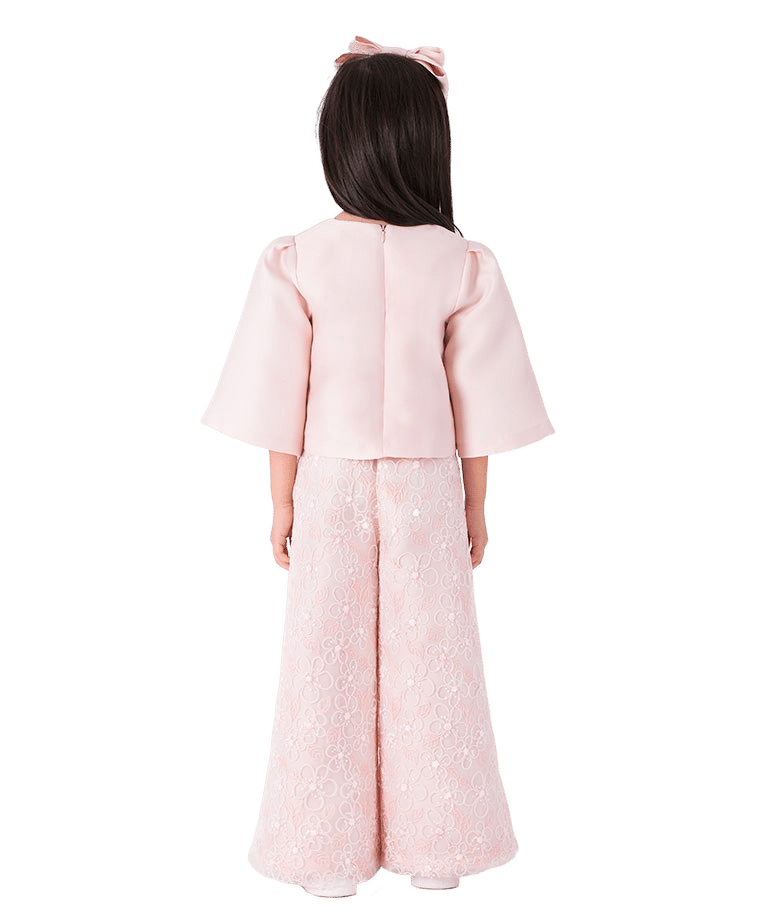 Pink Marbella Girls Blouse made by Mama Luma