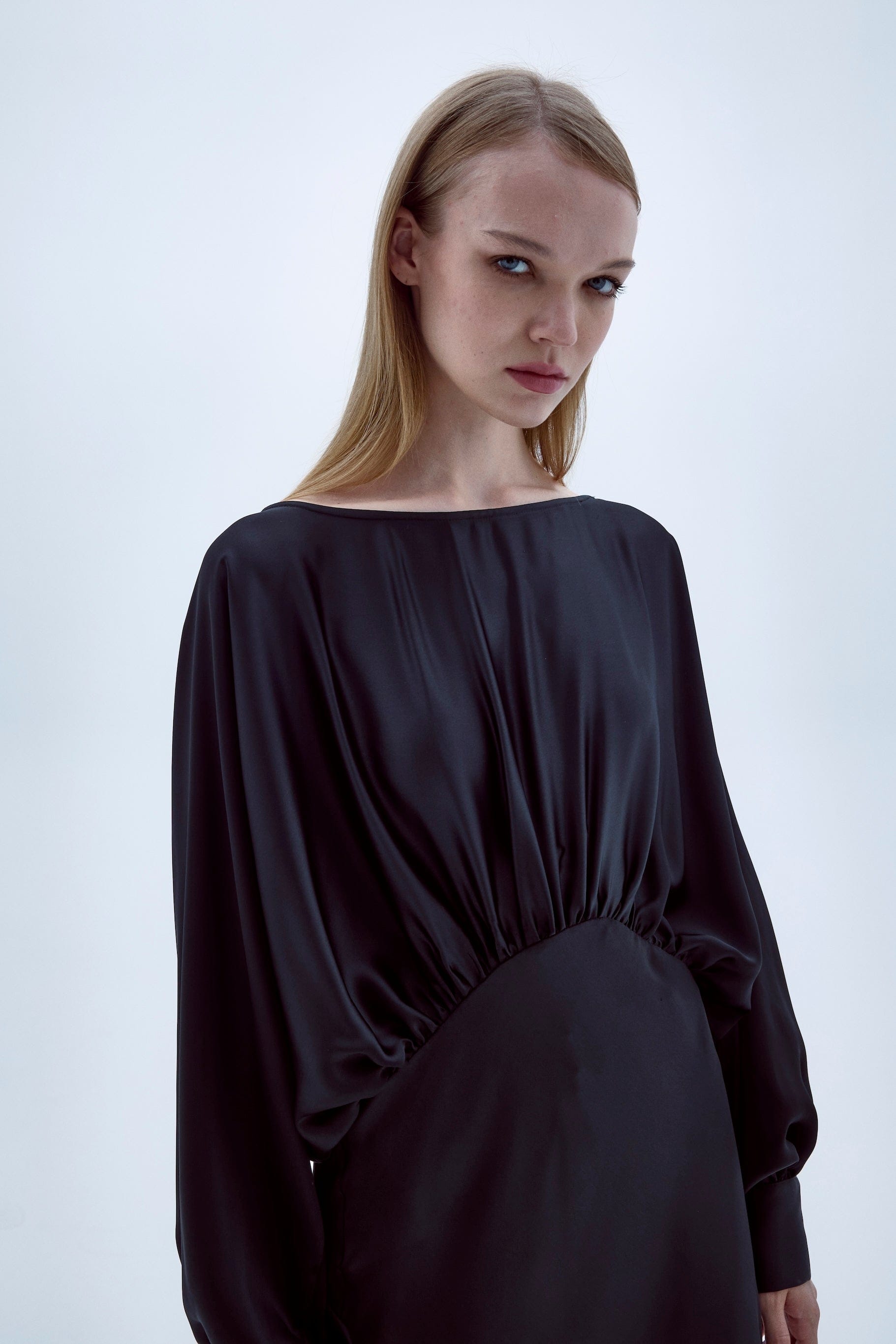 Rhea Satin Dress made by Nazli Ceren