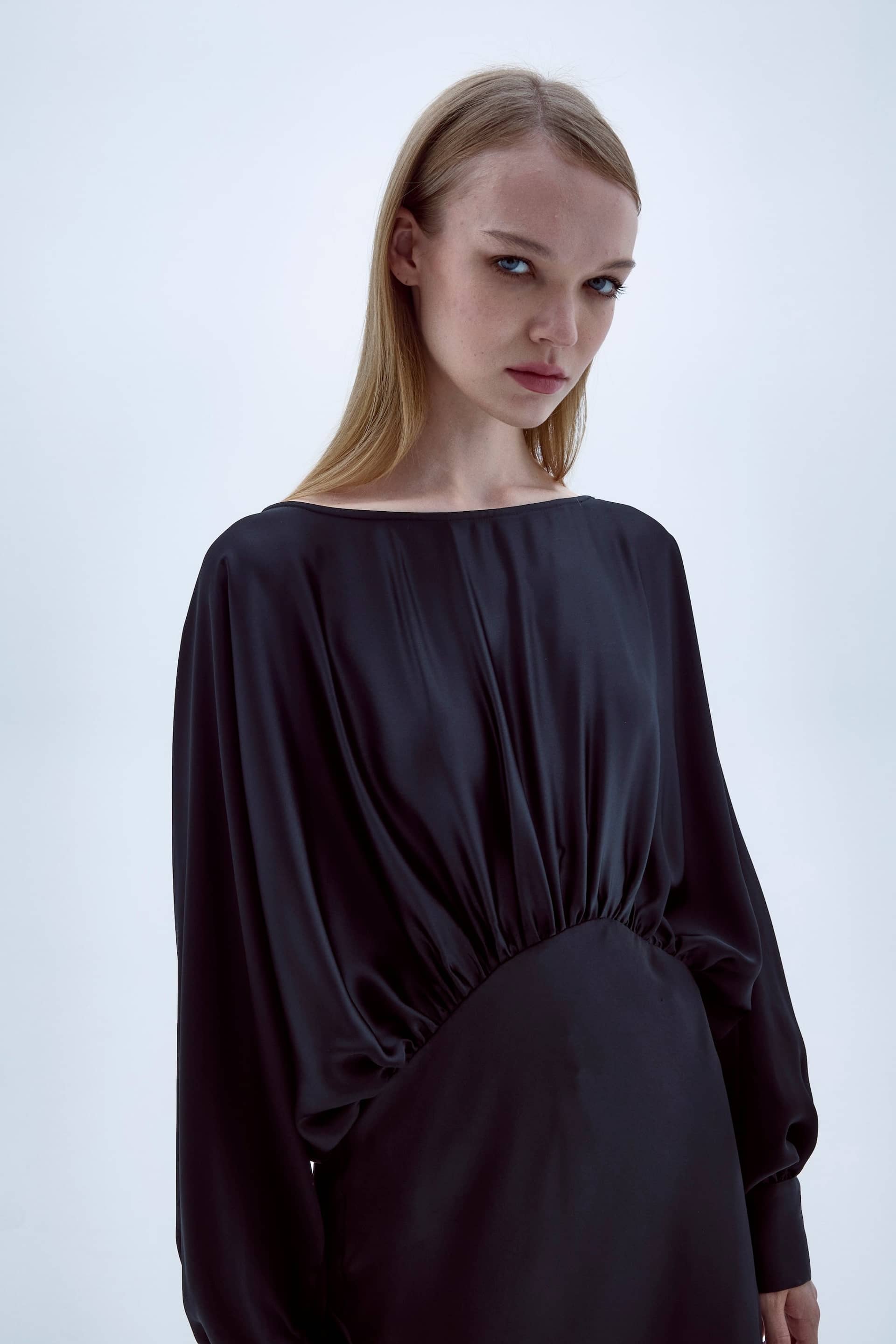 Rhea Satin Dress made by Nazli Ceren