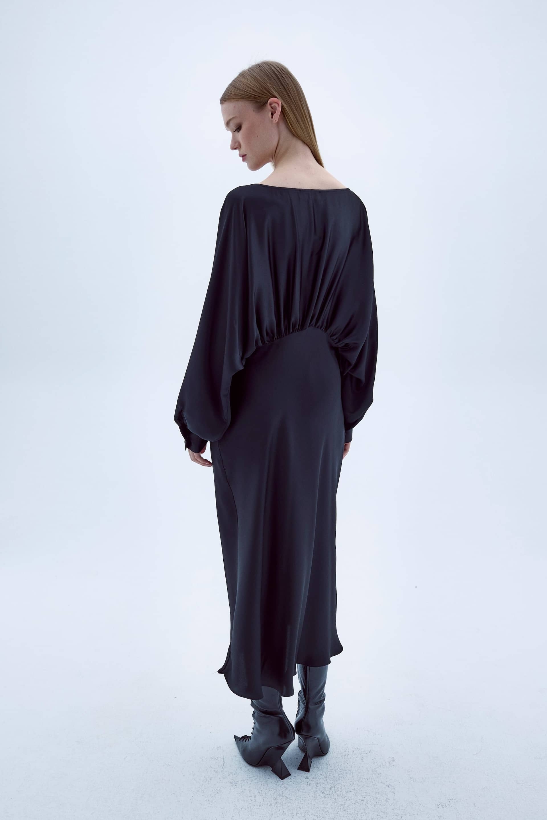 Rhea Satin Dress made by Nazli Ceren