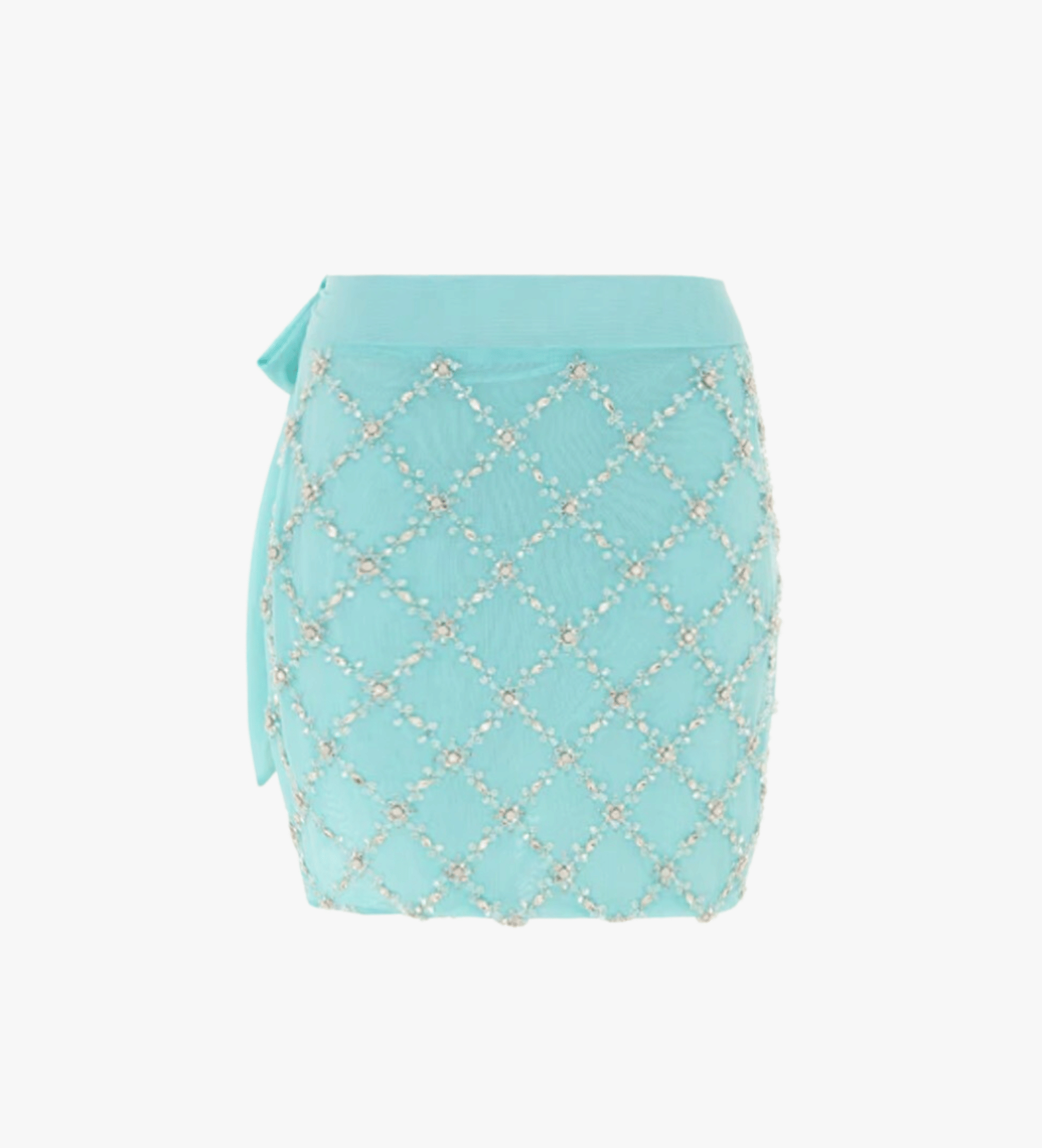 Elani Self Tie Lightweight Sarong Mint in Blue made by Oceanus Swimwear