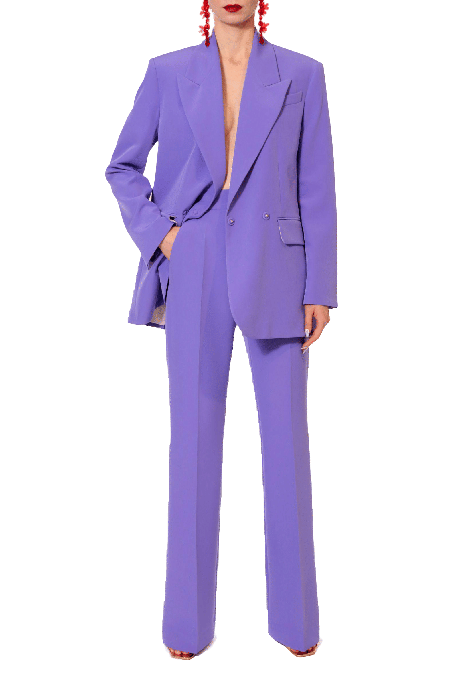 Pants Kyle Purple Opulence made by HALEWSKI