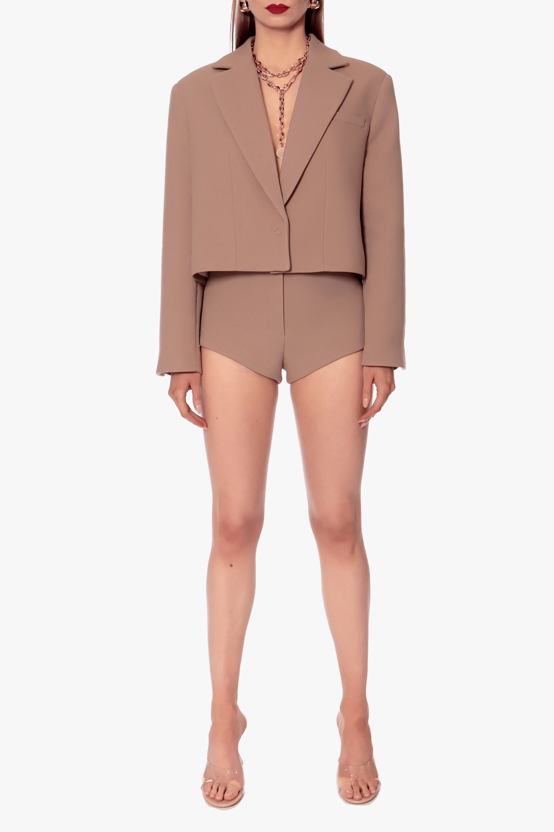 Micro Shorts Cori Classic Beige made by HALEWSKI