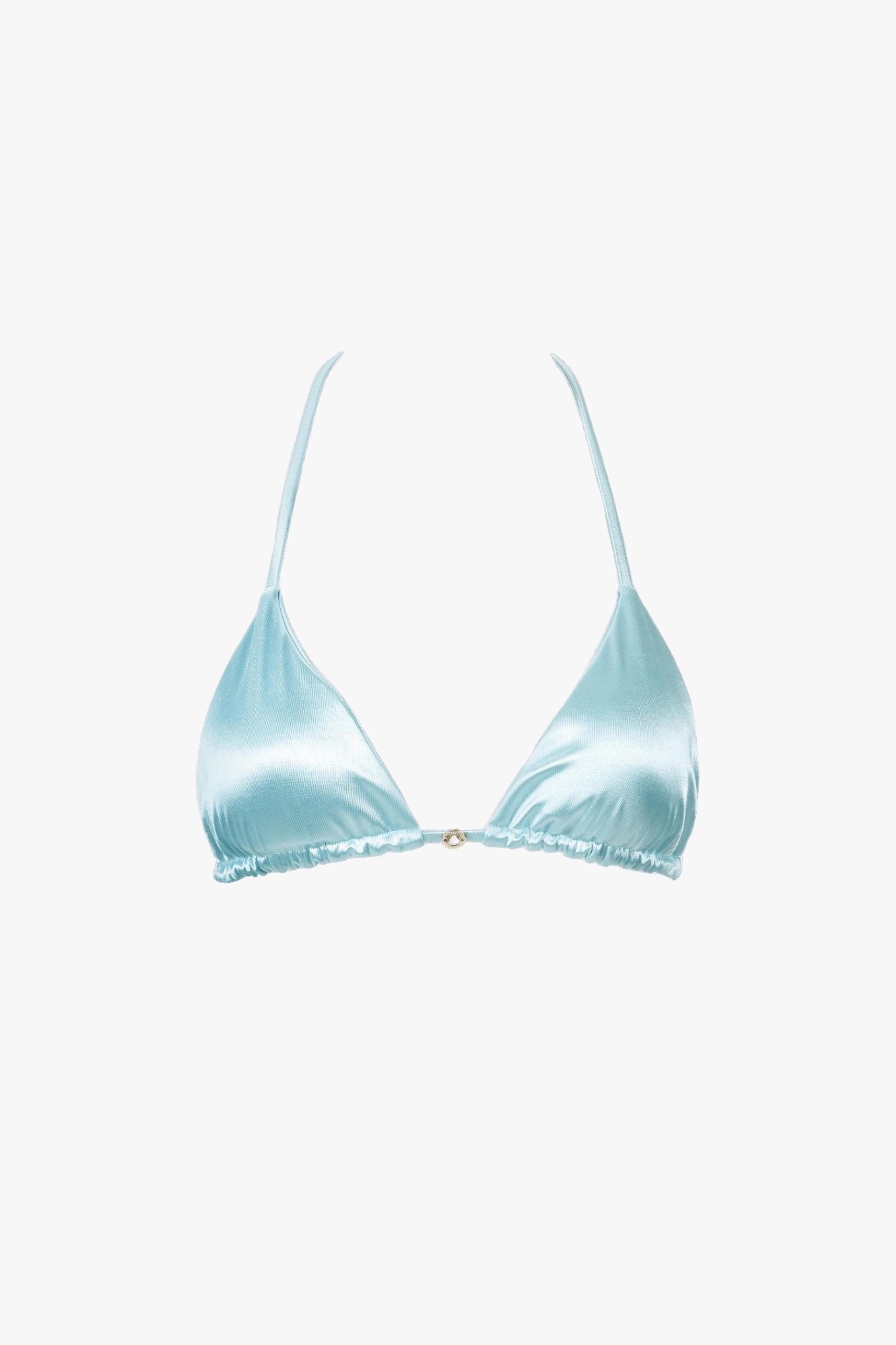 Cara Triangle Bikini Top in Ocean made by Decolet The Label