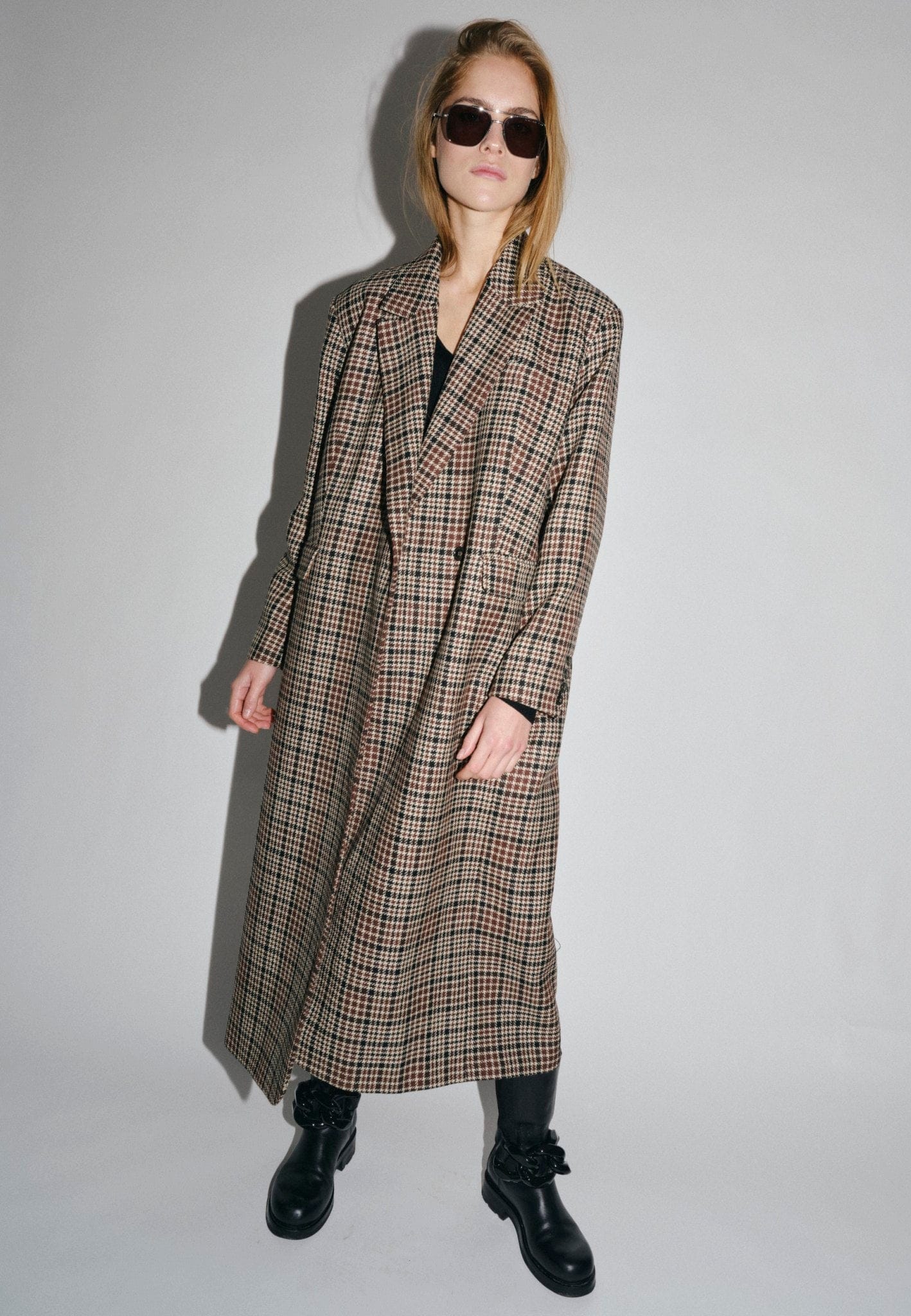 Wanda  Wool Coat - Checks made by HERSKIND