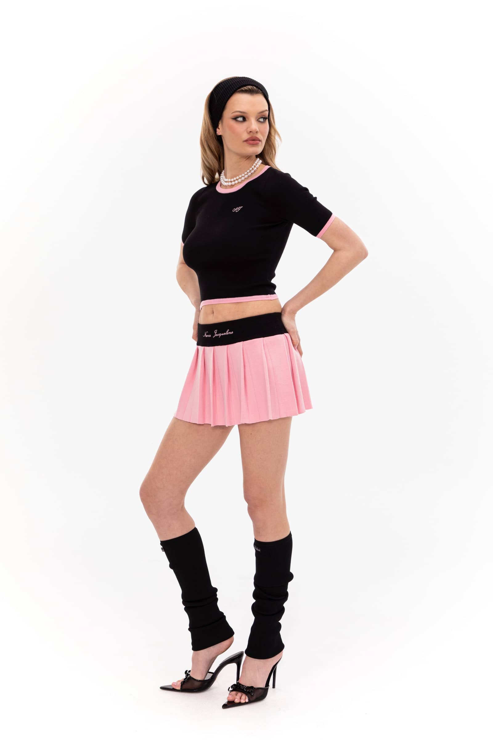 Luna Top (Black & Pink) made by Nana Jacqueline