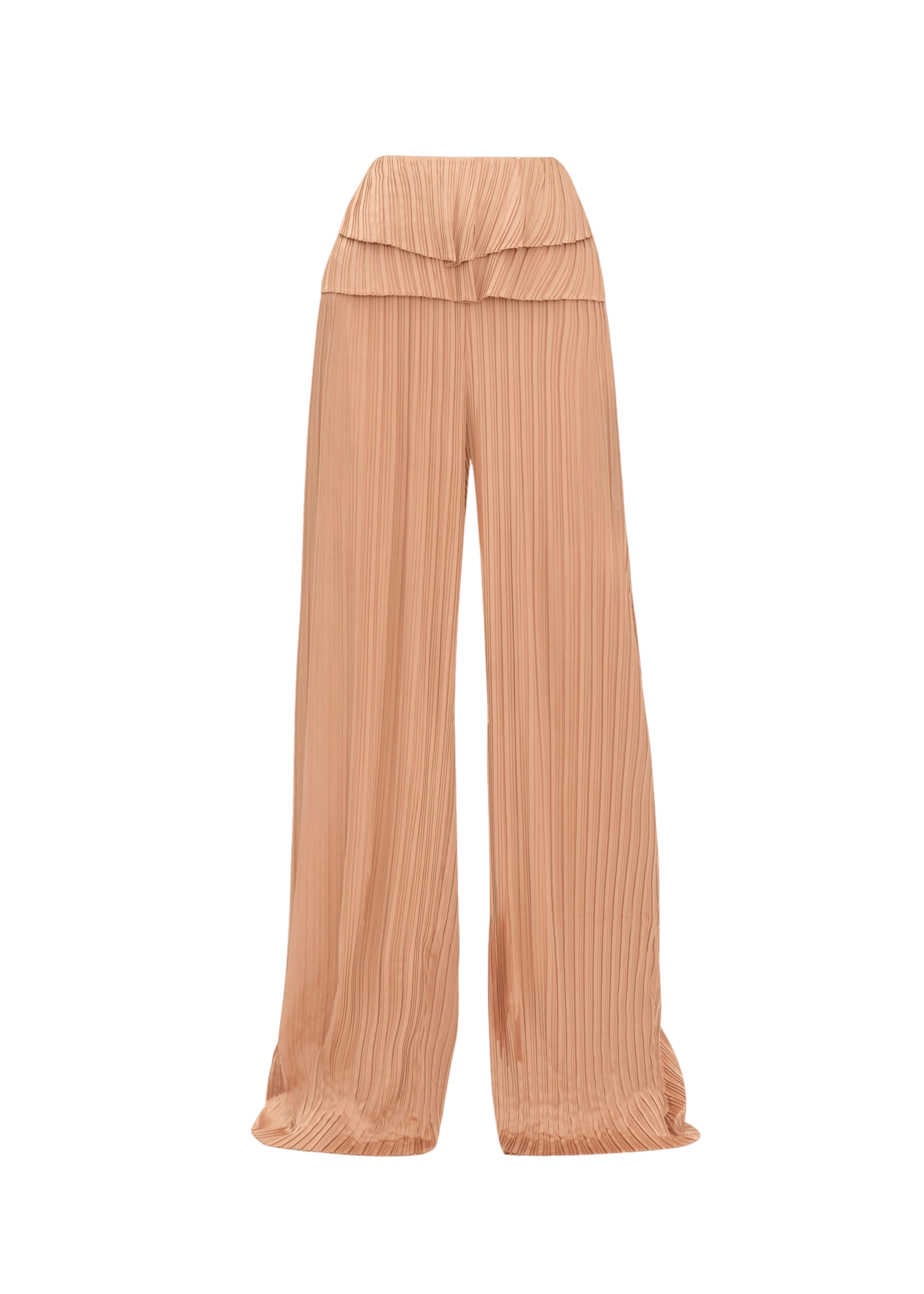 LINEA TOFFEE PLEATED PANTS made by Andrea Iyamah