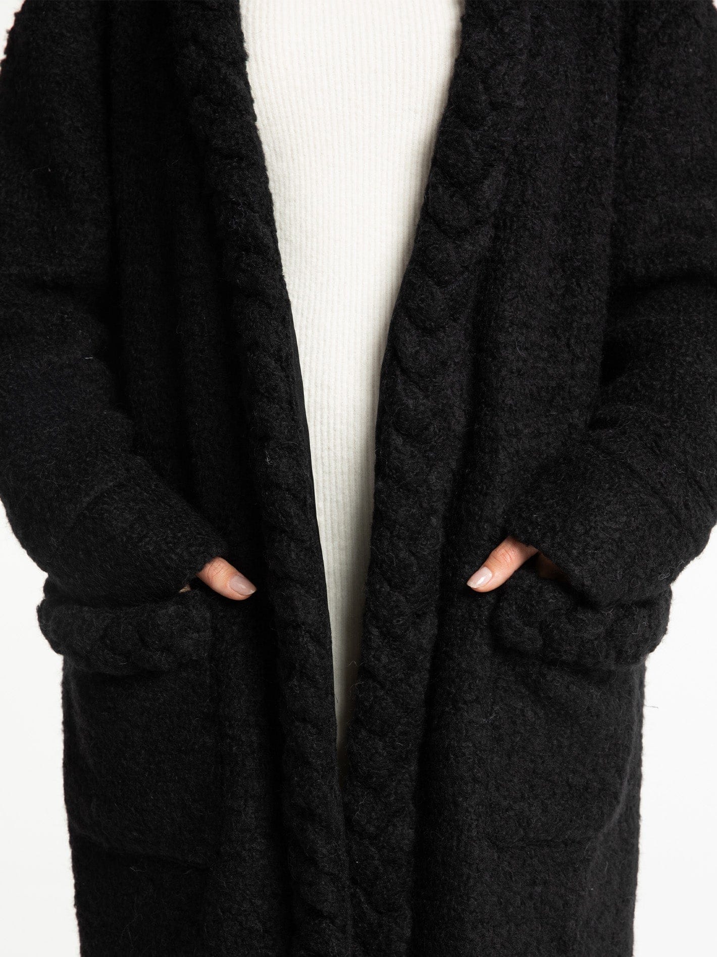 Elsa Coat (Black) made by Nana Jacqueline