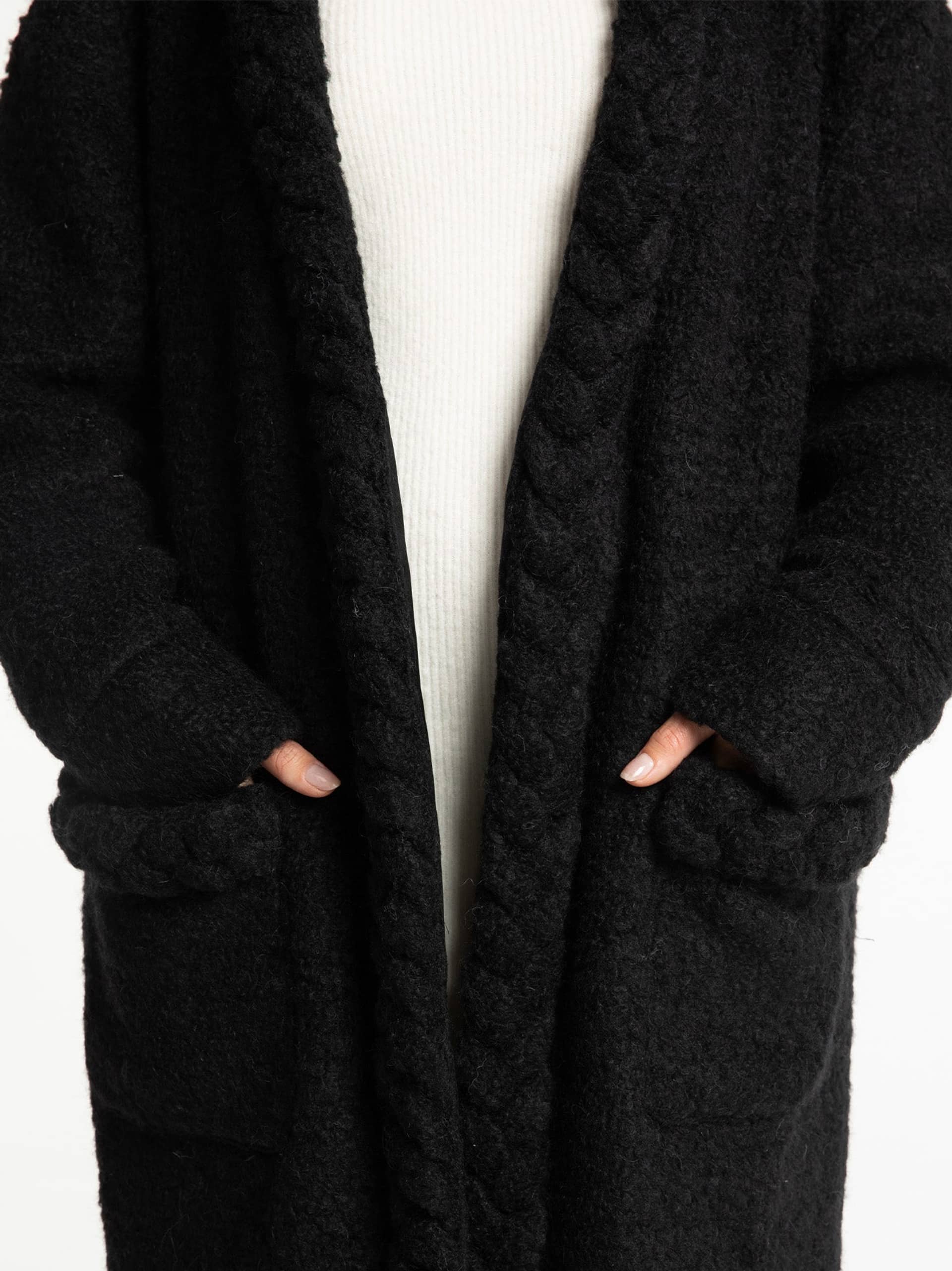 Elsa Coat (Black) made by Nana Jacqueline