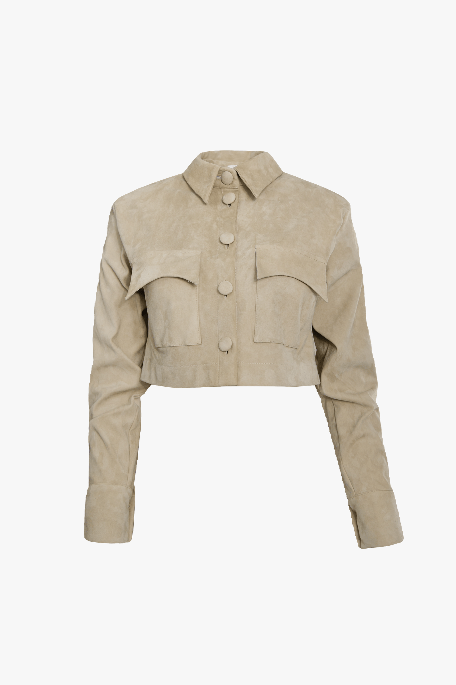 SUEDE OVERSHIRT in Beige made by Vestiaire d'un Oiseau Libre