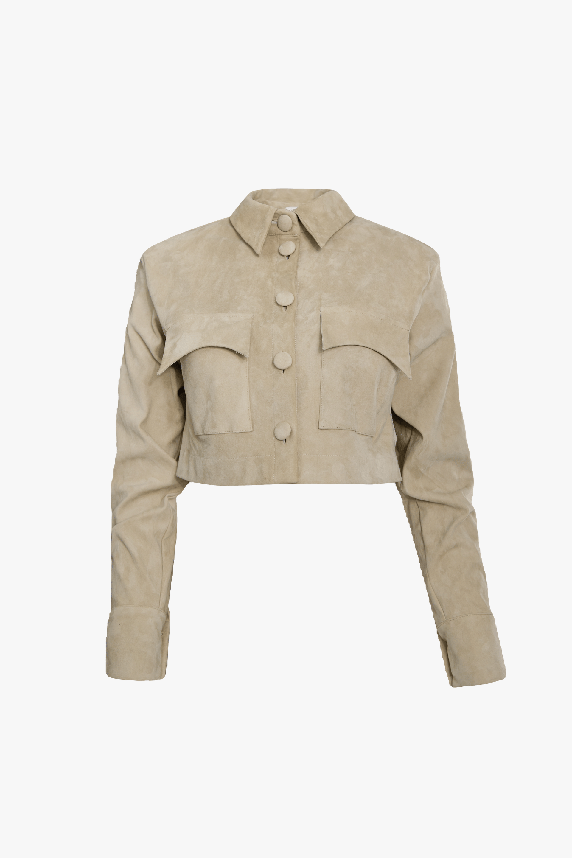 SUEDE OVERSHIRT in Beige made by Vestiaire d'un Oiseau Libre