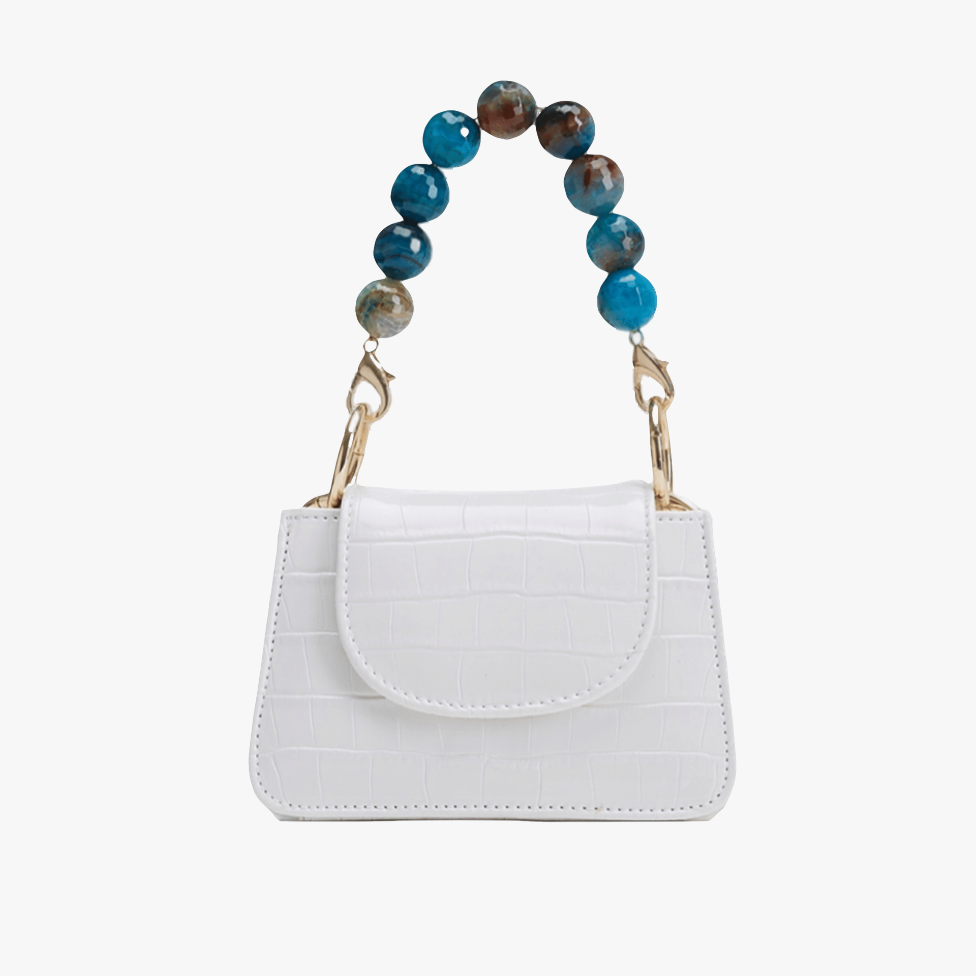Horra - White x Blue - Mini bag made by ALIEL