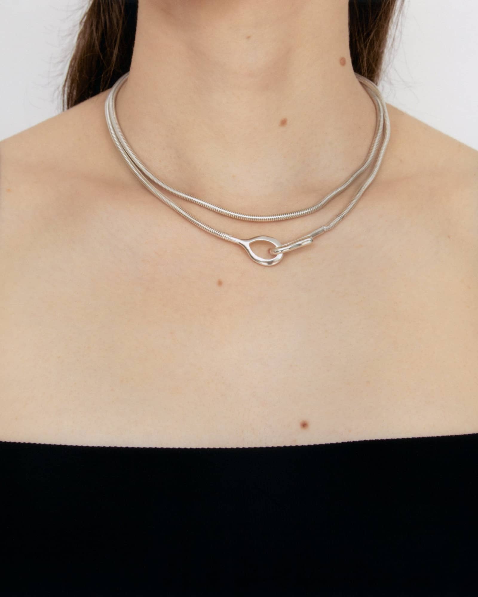 SOL POENTE NECKLACE SILVER made by Carolina De Barros