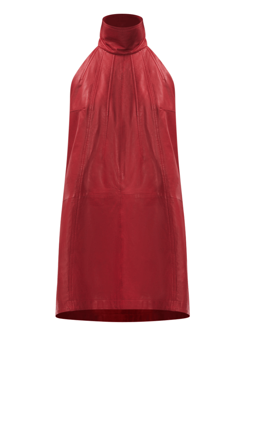 Leather Dress - Red made by Gemme Collective