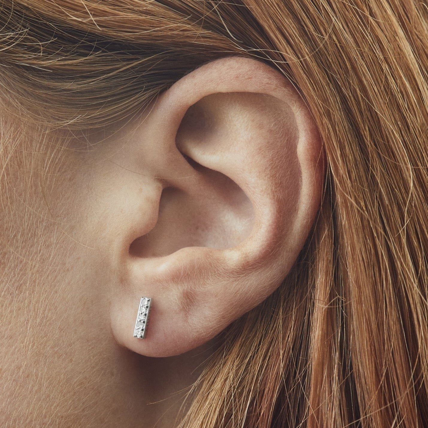 LONG ISLAND LABRET - WHITE DIAMOND & WHITE GOLD made by ENNUI