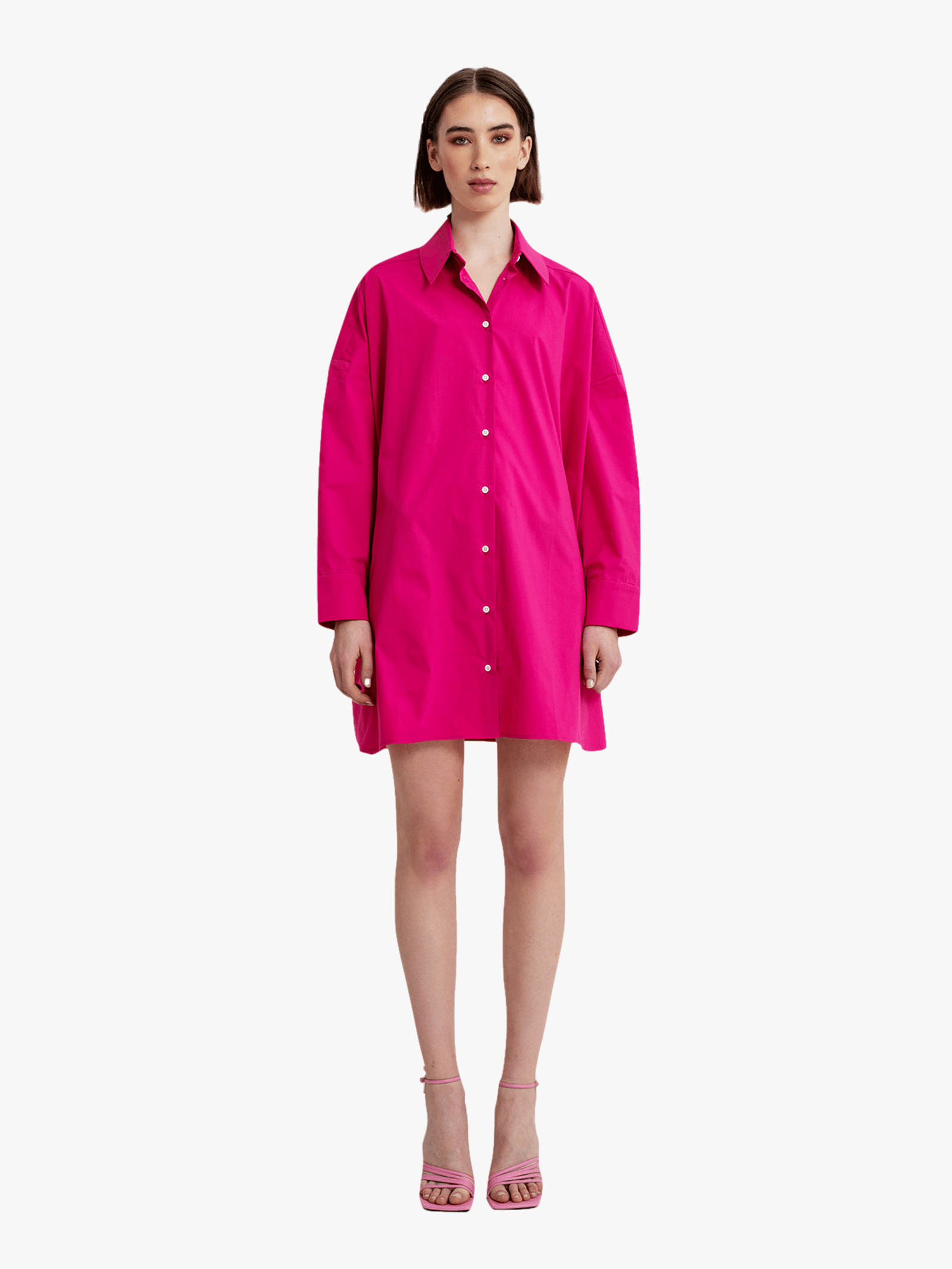 Saige Dress in Pink made by AÉRYNE