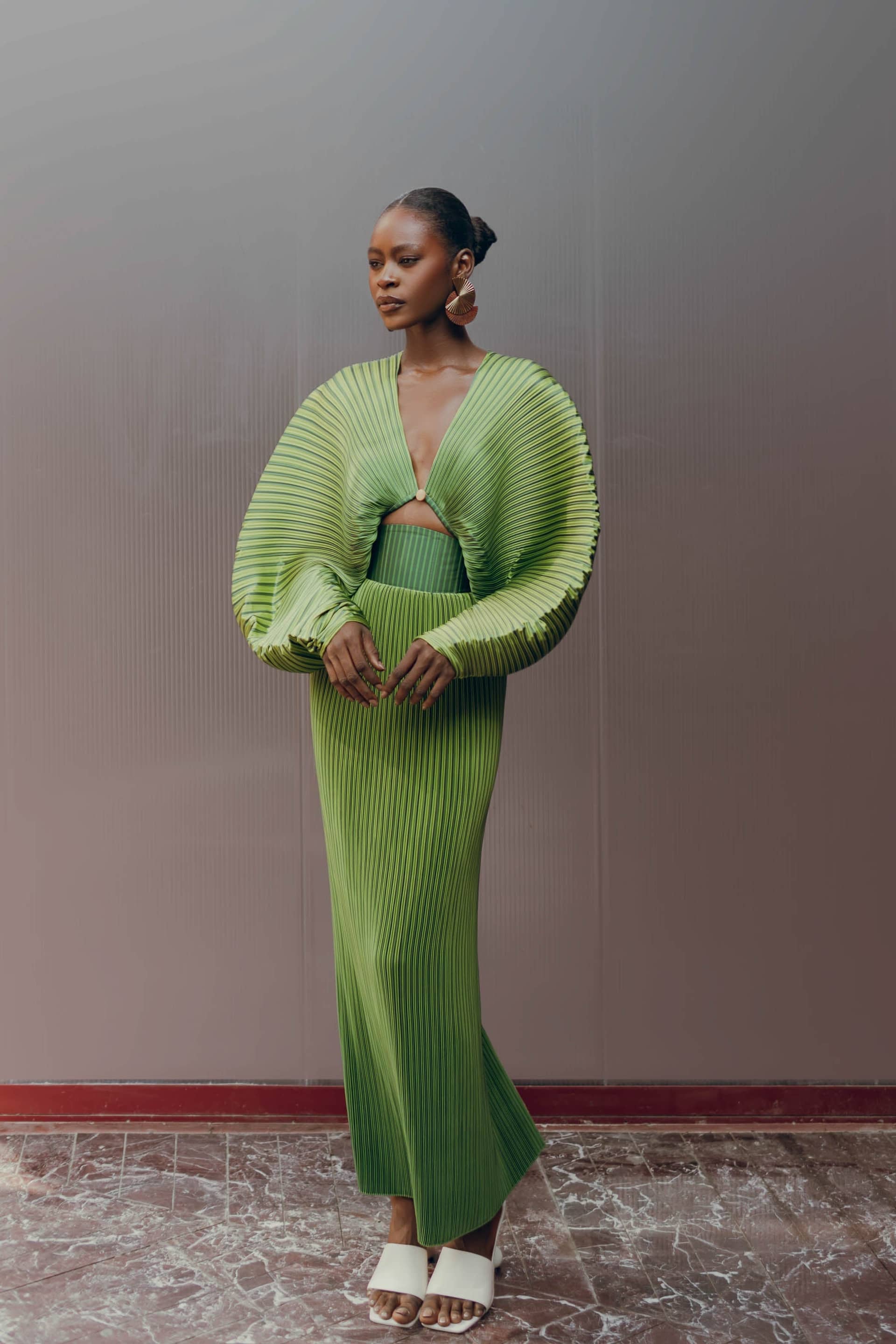 BALU CROP TOP - EMERALD made by Andrea Iyamah