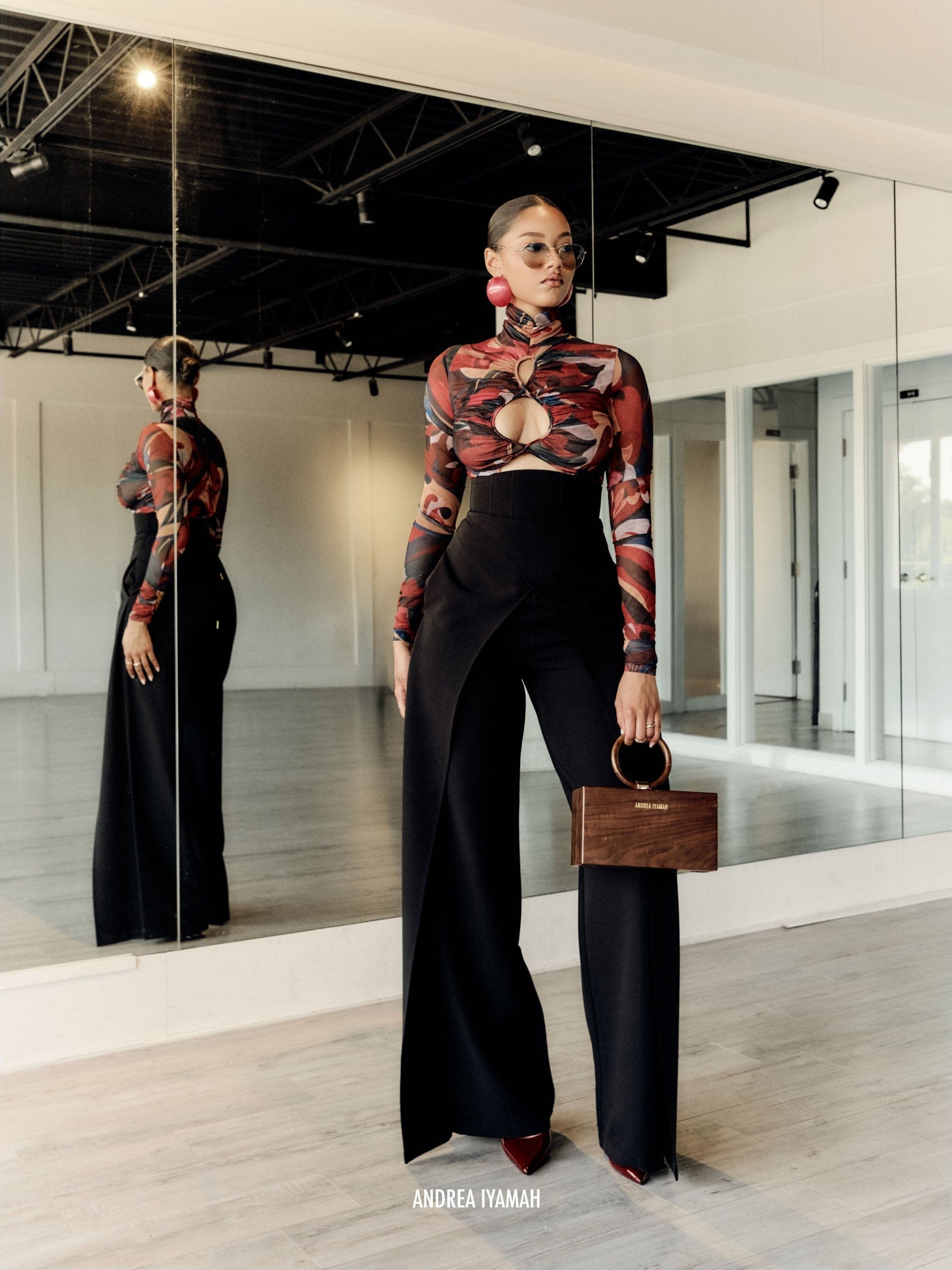 VIRA PANTS - BLACK made by Andrea Iyamah