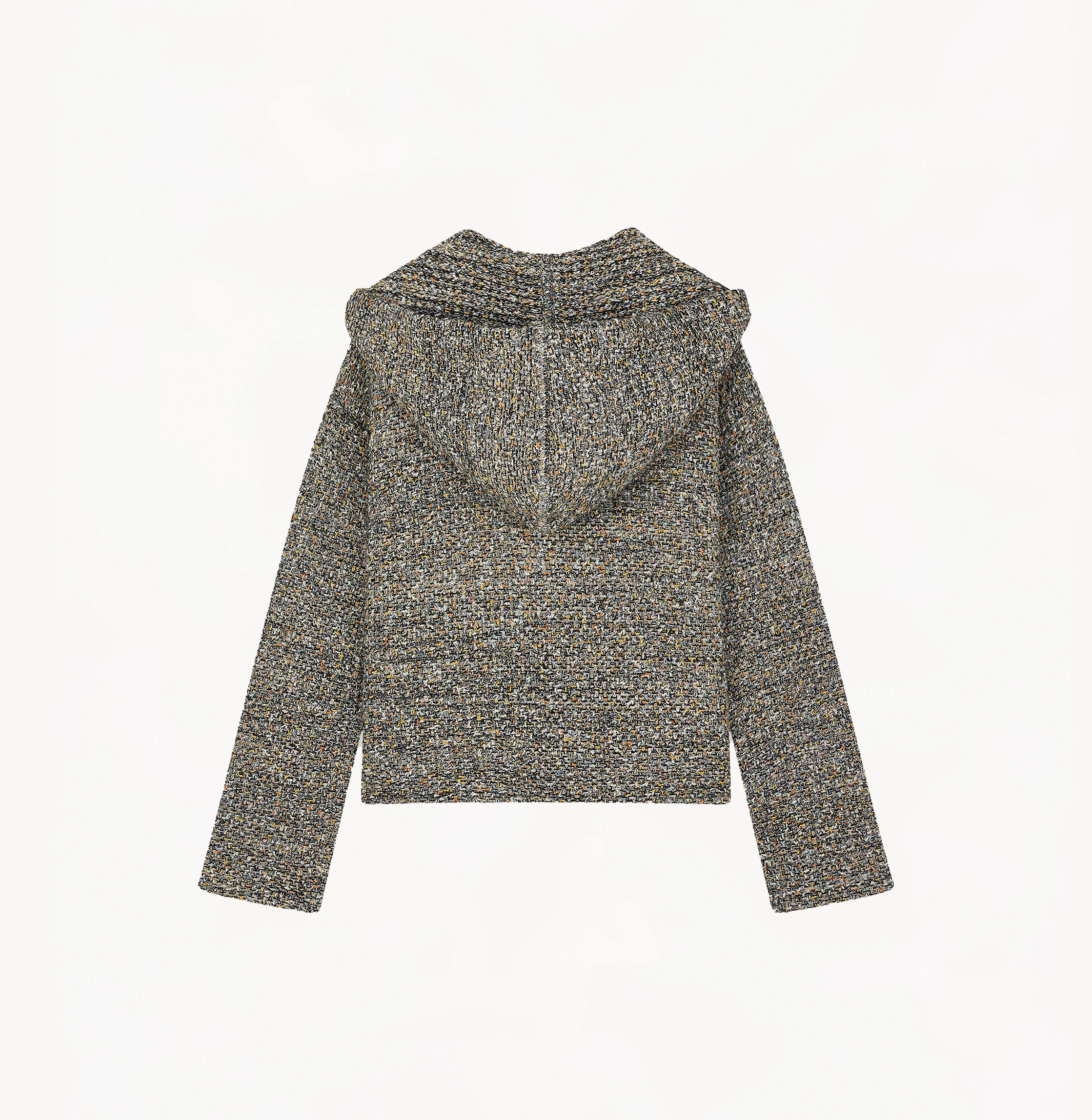 FANCY BOUCLÉ HOODED JACKET made by CRUSH Collection