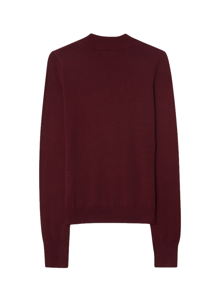 Heart sweater Bordeaux made by CLOEYS