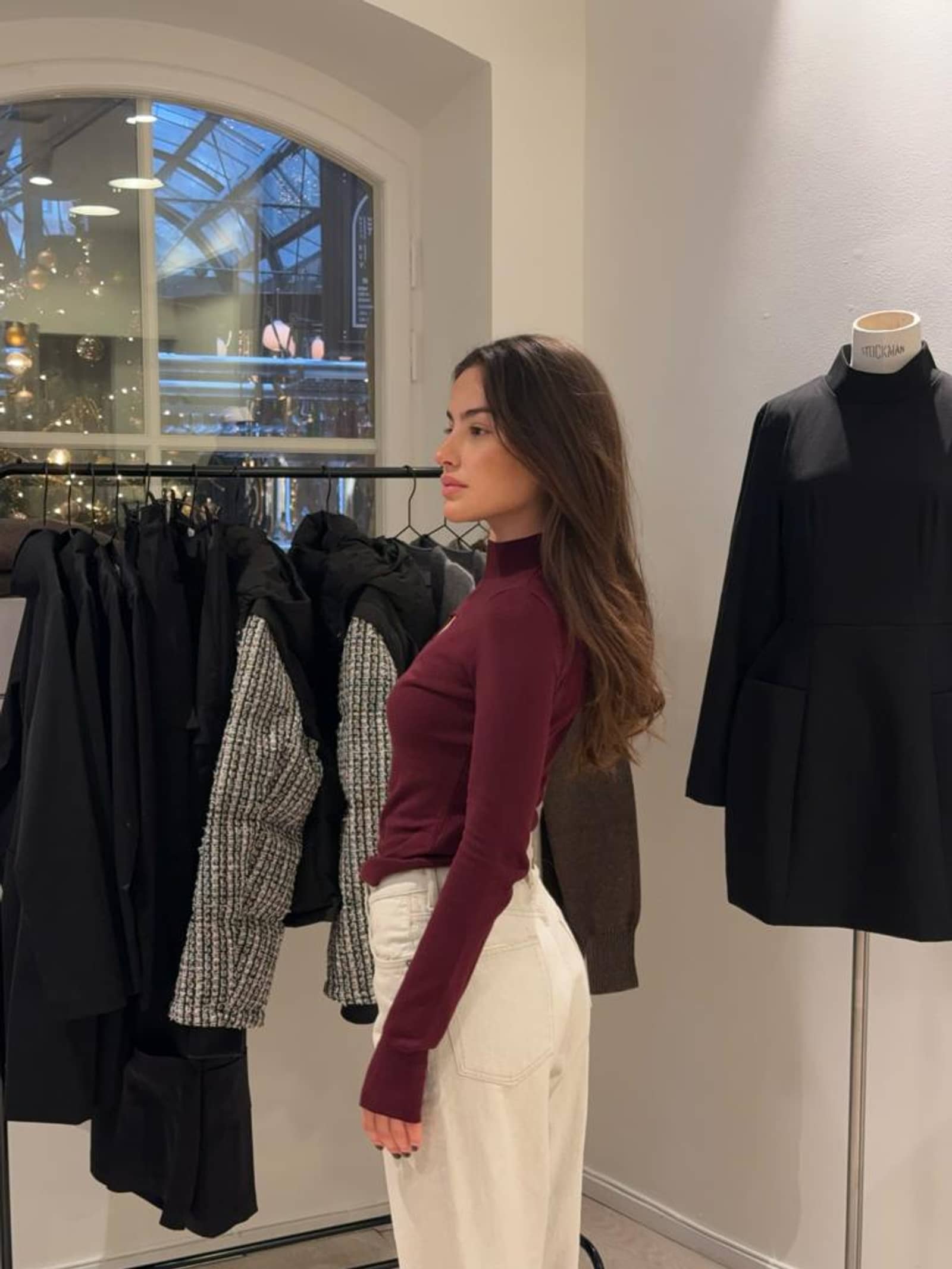 Heart sweater Bordeaux made by CLOEYS