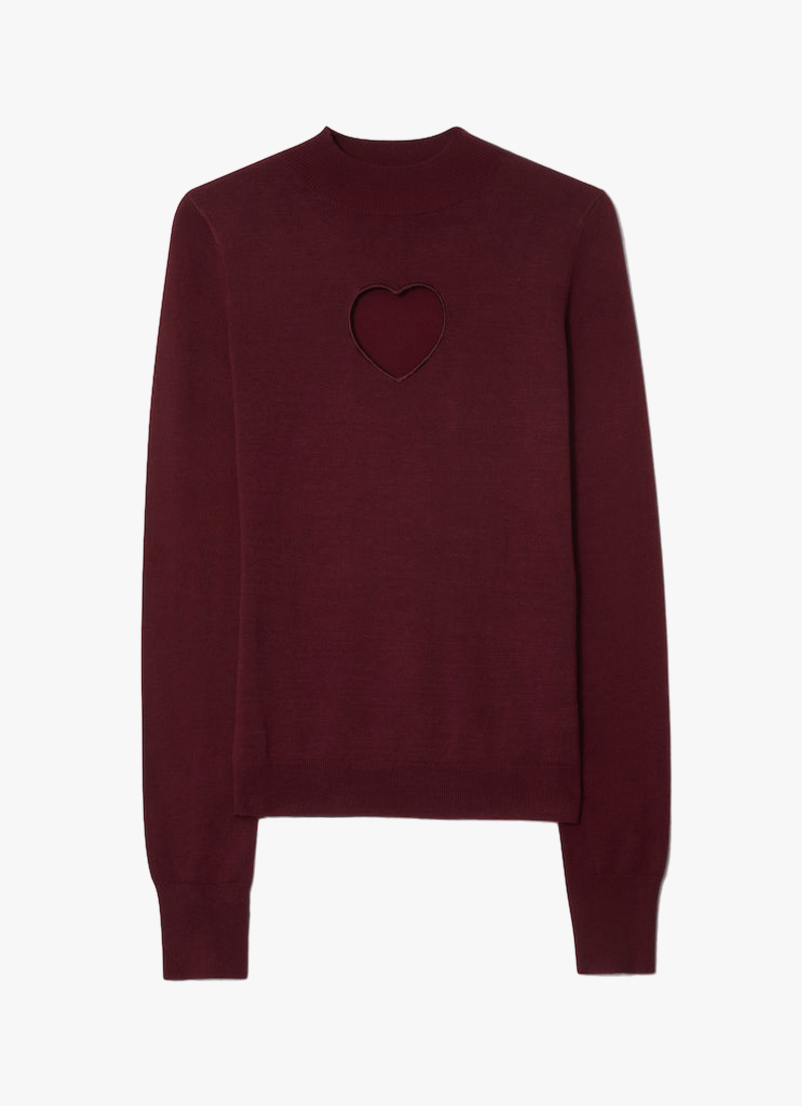 Heart sweater Bordeaux made by CLOEYS