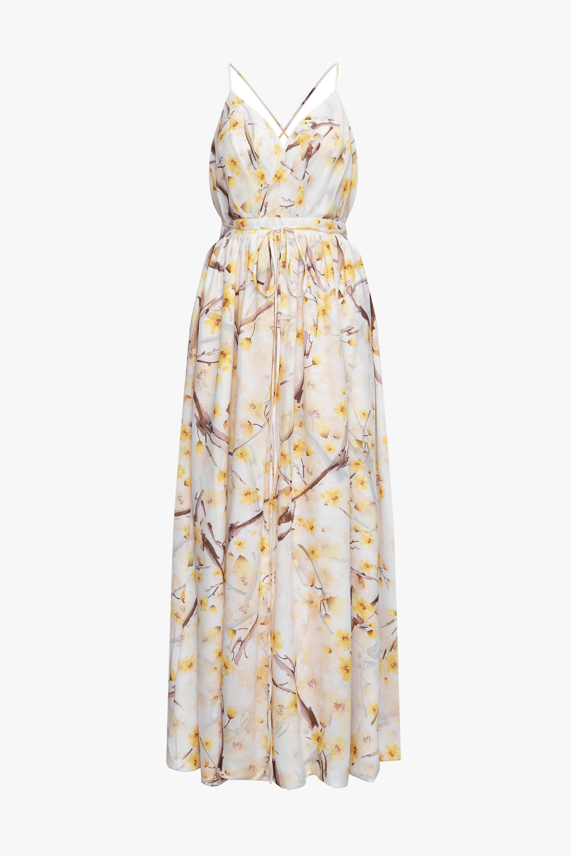 Ochna Blossom Maxi Dress made by JUSTIN TONG