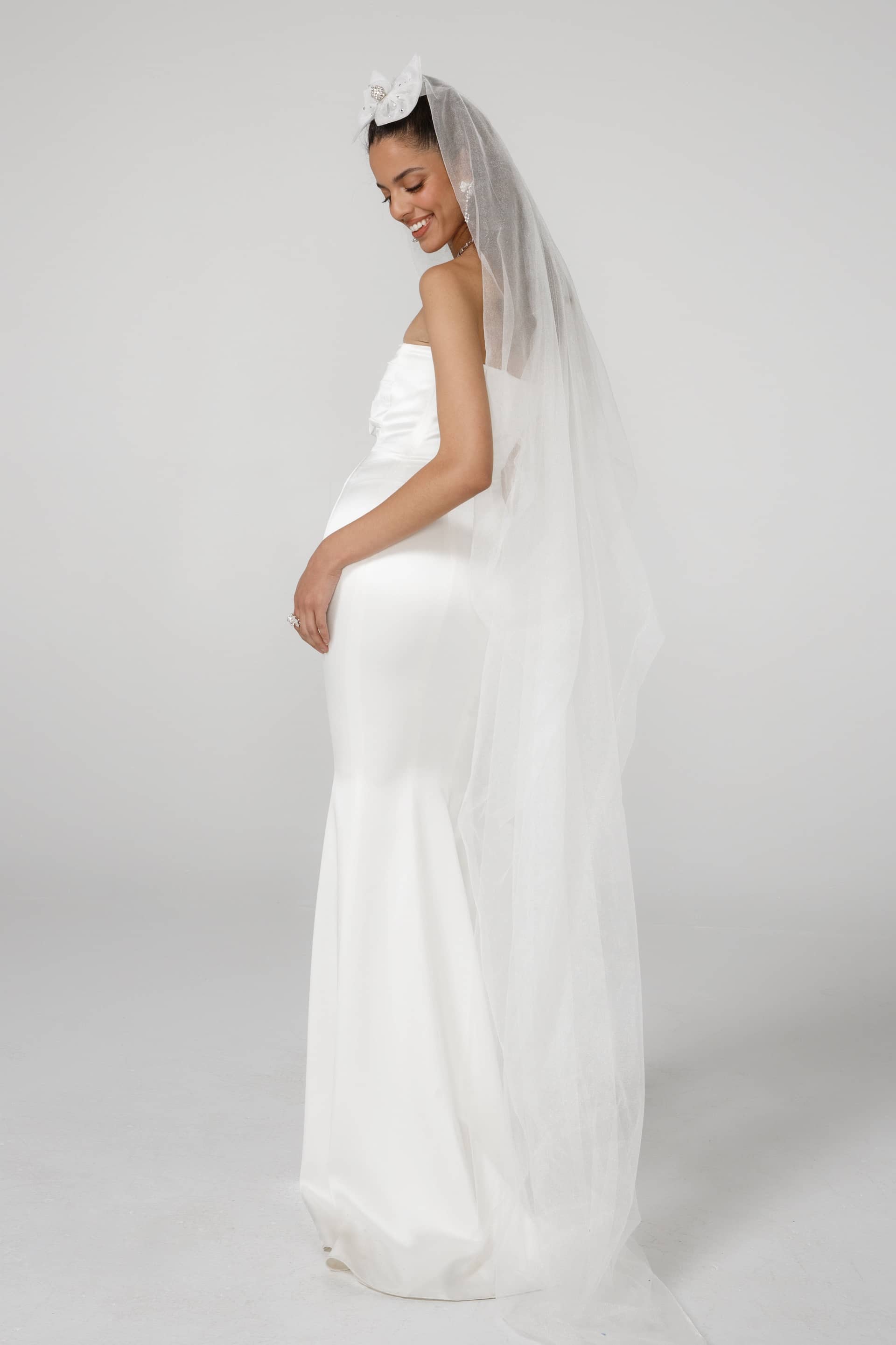 Aurora Satin Dress (White) in White made by Nana Jacqueline