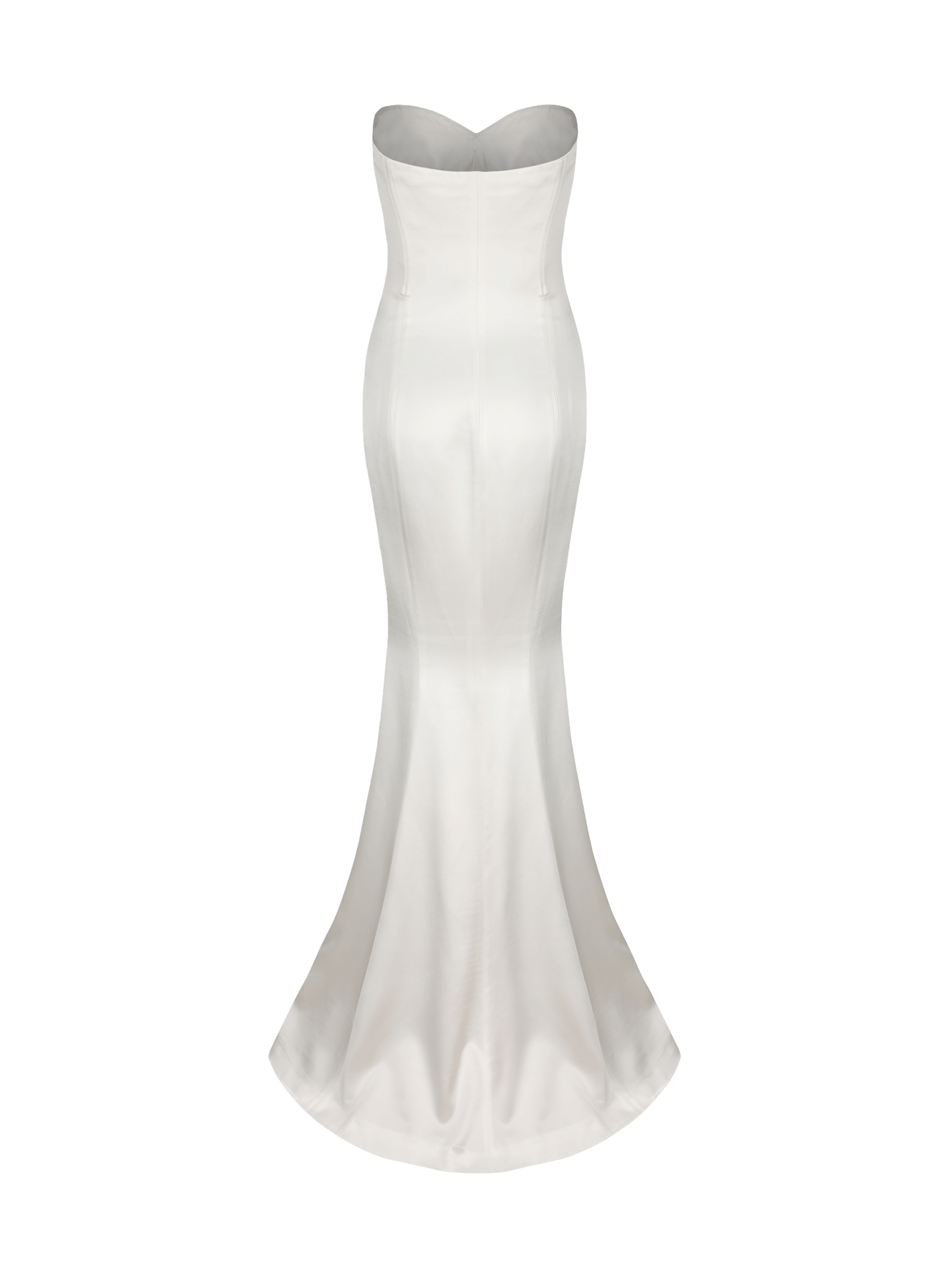 Aurora Satin Dress (White) in White made by Nana Jacqueline