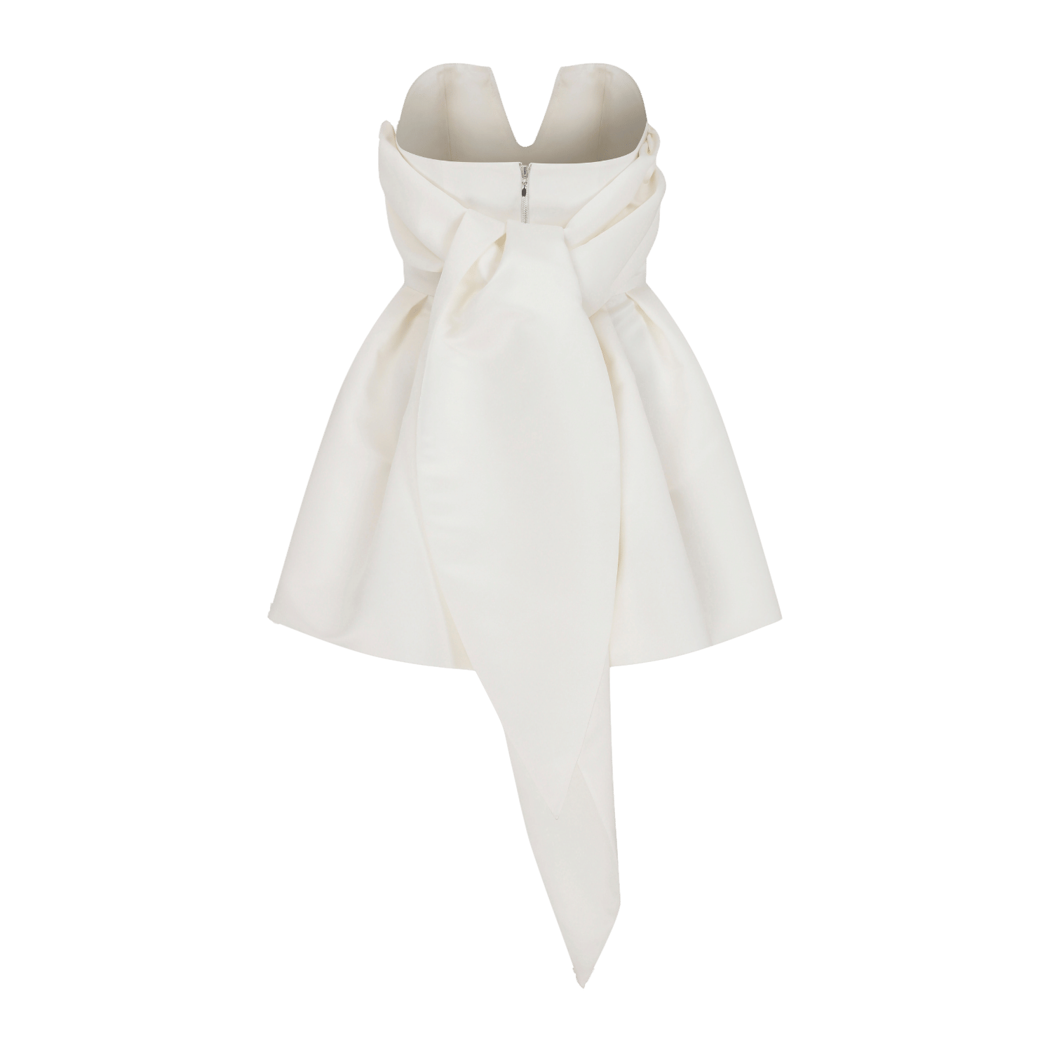 Miro Strapless Mini Dress in Vanilla Ice in White made by Nazli Ceren