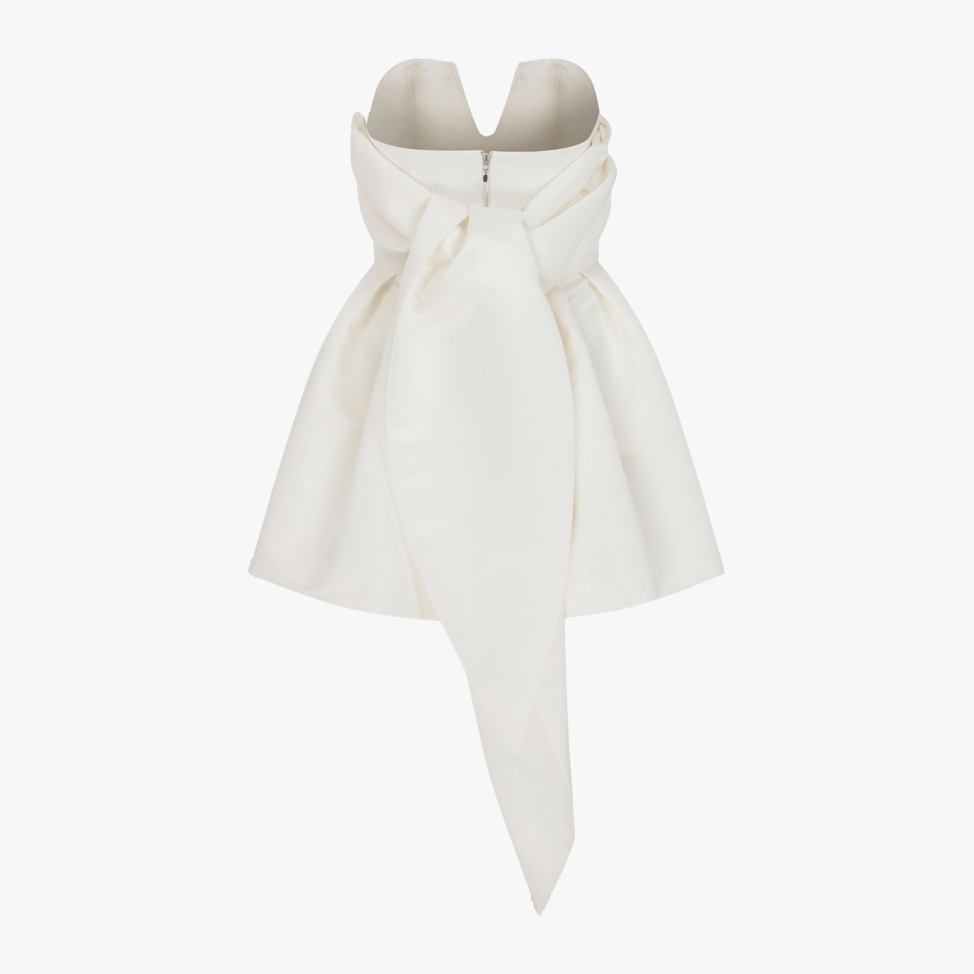 Miro Strapless Mini Dress in Vanilla Ice in White made by Nazli Ceren