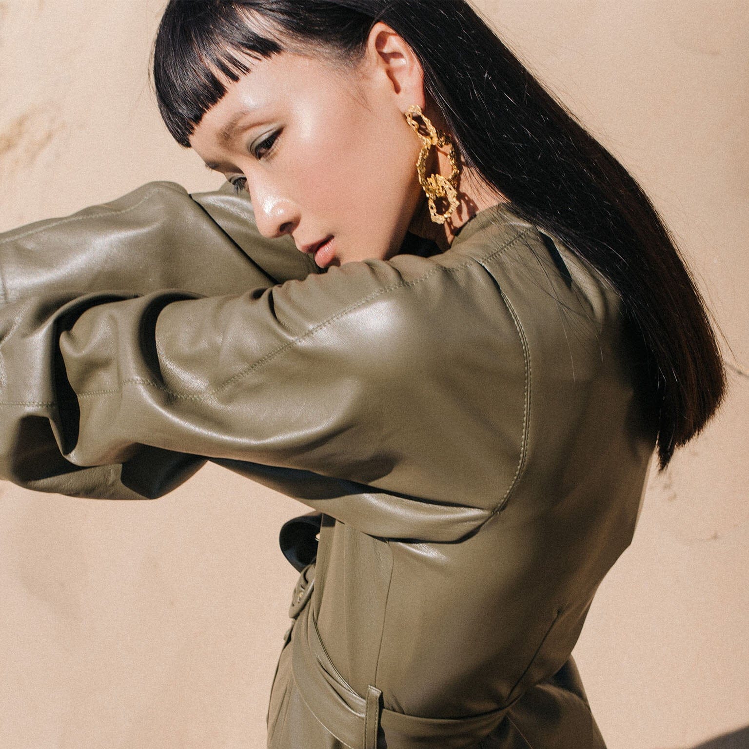 Saguaro Earrings made by Loveness Lee