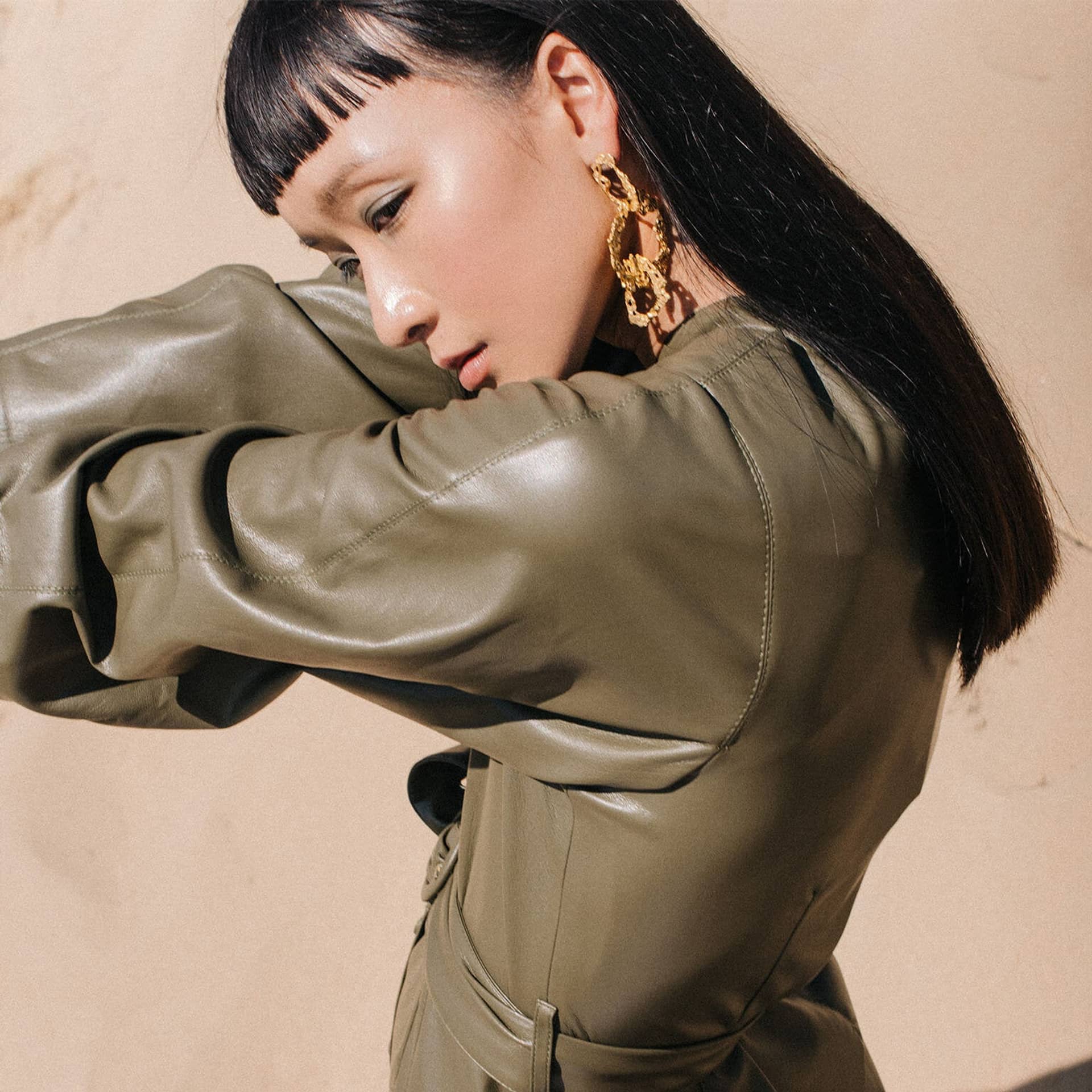 Saguaro Earrings made by Loveness Lee