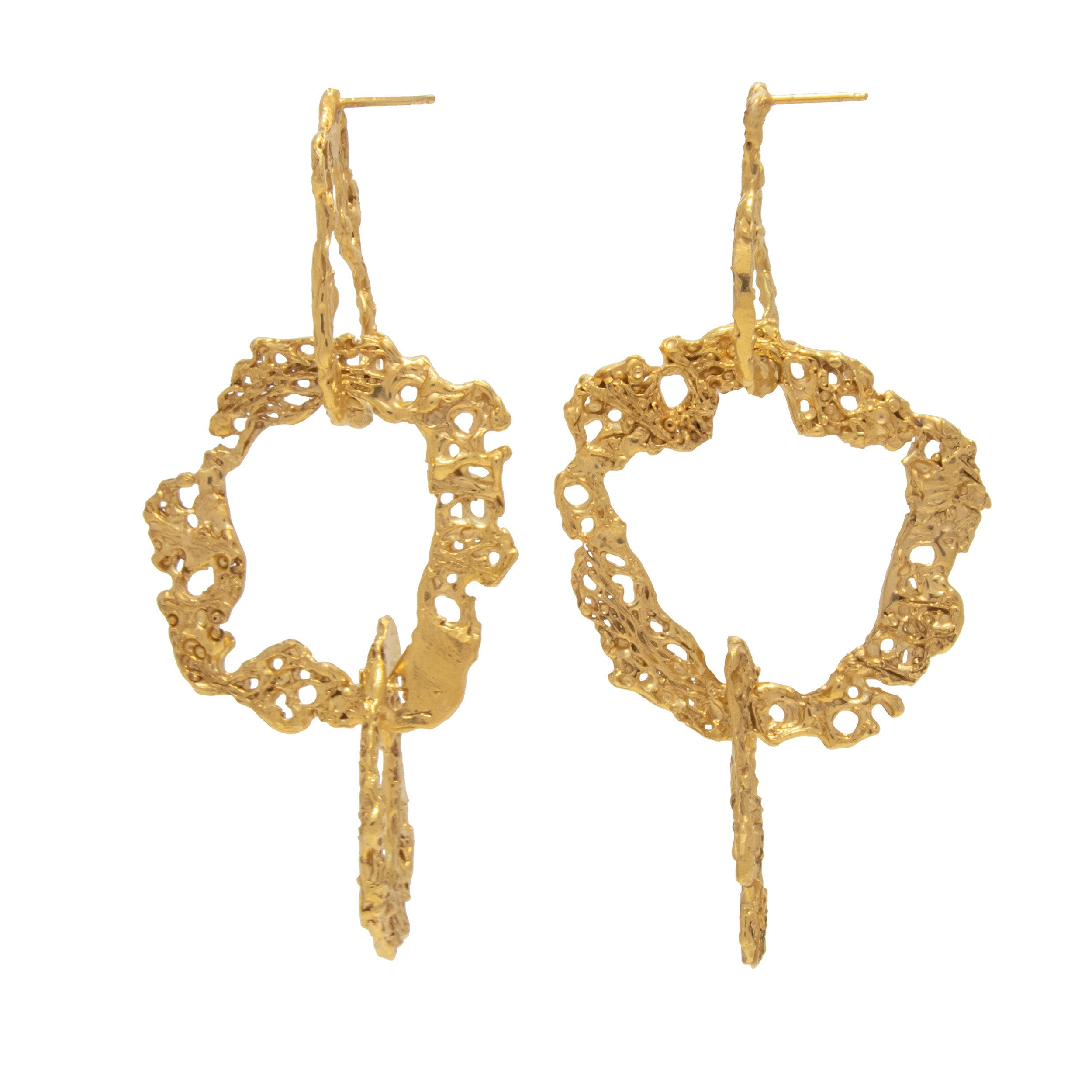 Saguaro Earrings made by Loveness Lee