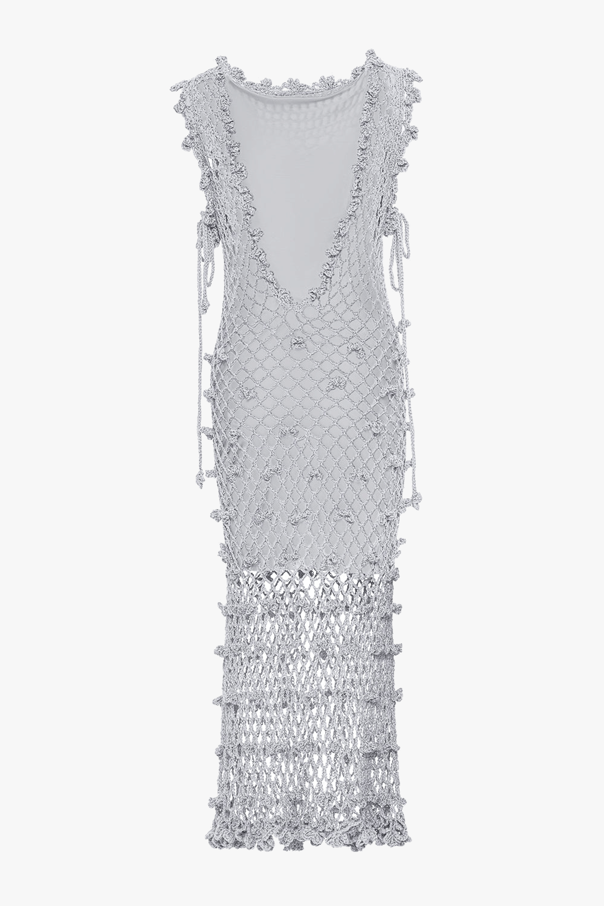 Sofia Silver Handmade Crochet Dress made by ANDREEVA