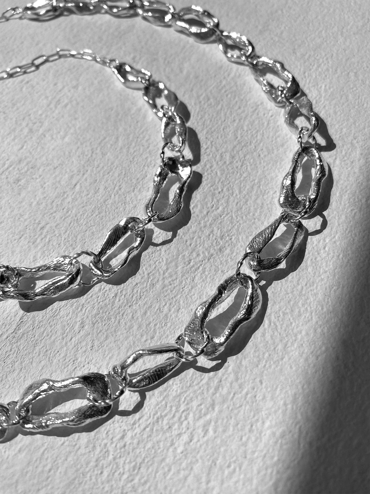 Vacation Chain Choker Necklace Silver made by Eva Remenyi