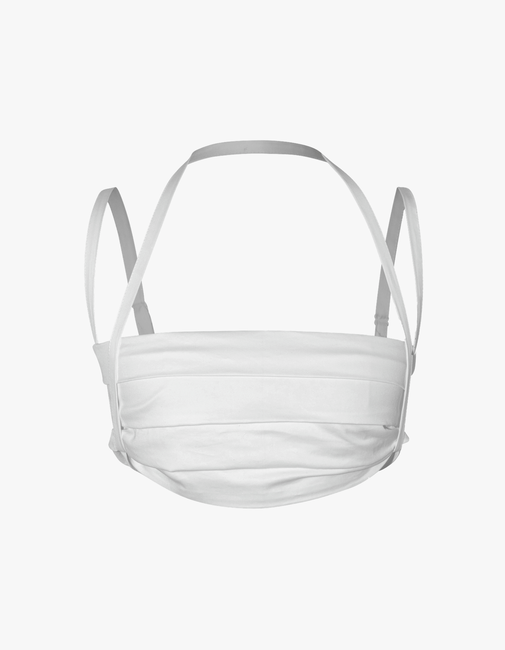 GWEN White Cropped Denim Top made by MAET